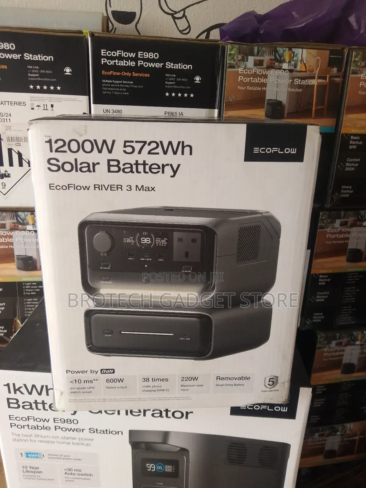 Ecoflow River 3 Max Power Station 572wh (5 Years Warranty)