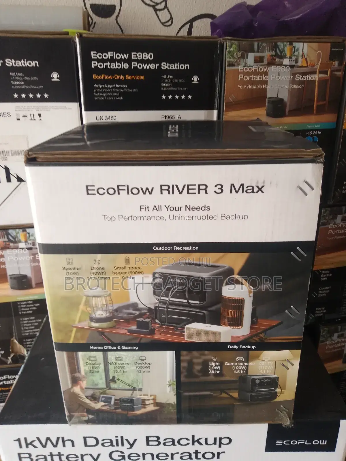 Ecoflow River 3 Max Power Station 572wh (5 Years Warranty)