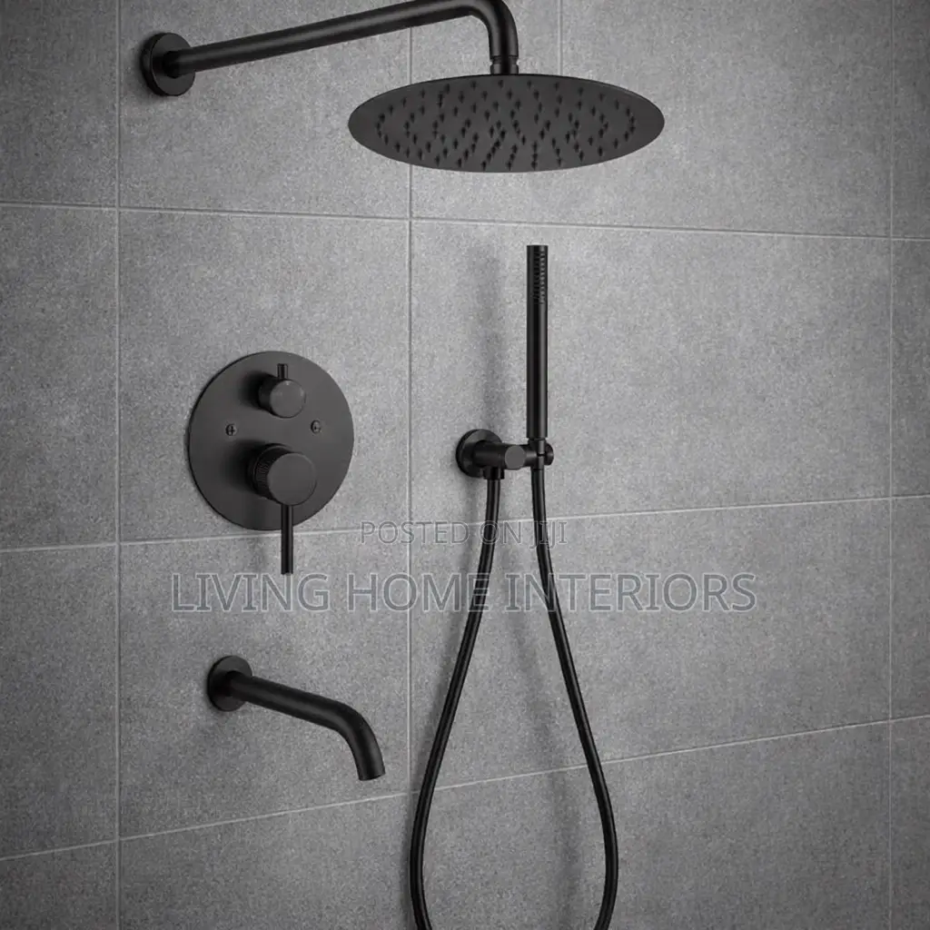 Matt Black 5 Way Conceal Shower Mixer