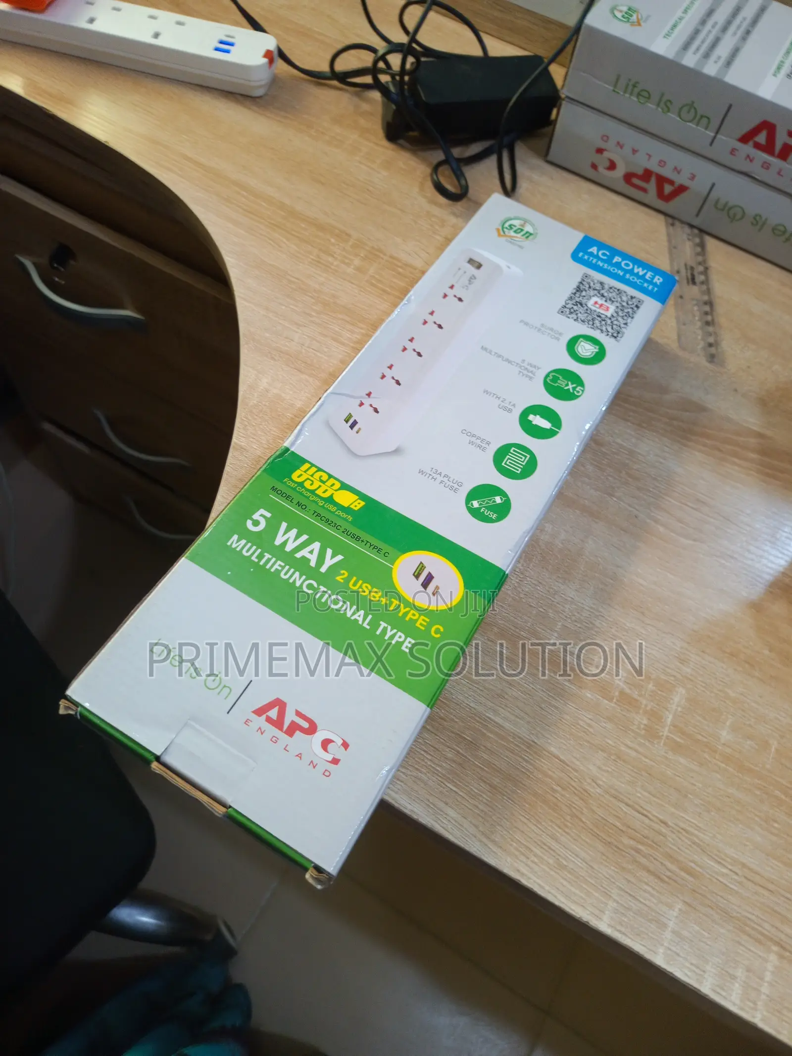 All-in-One 5-Way Power Extension Box