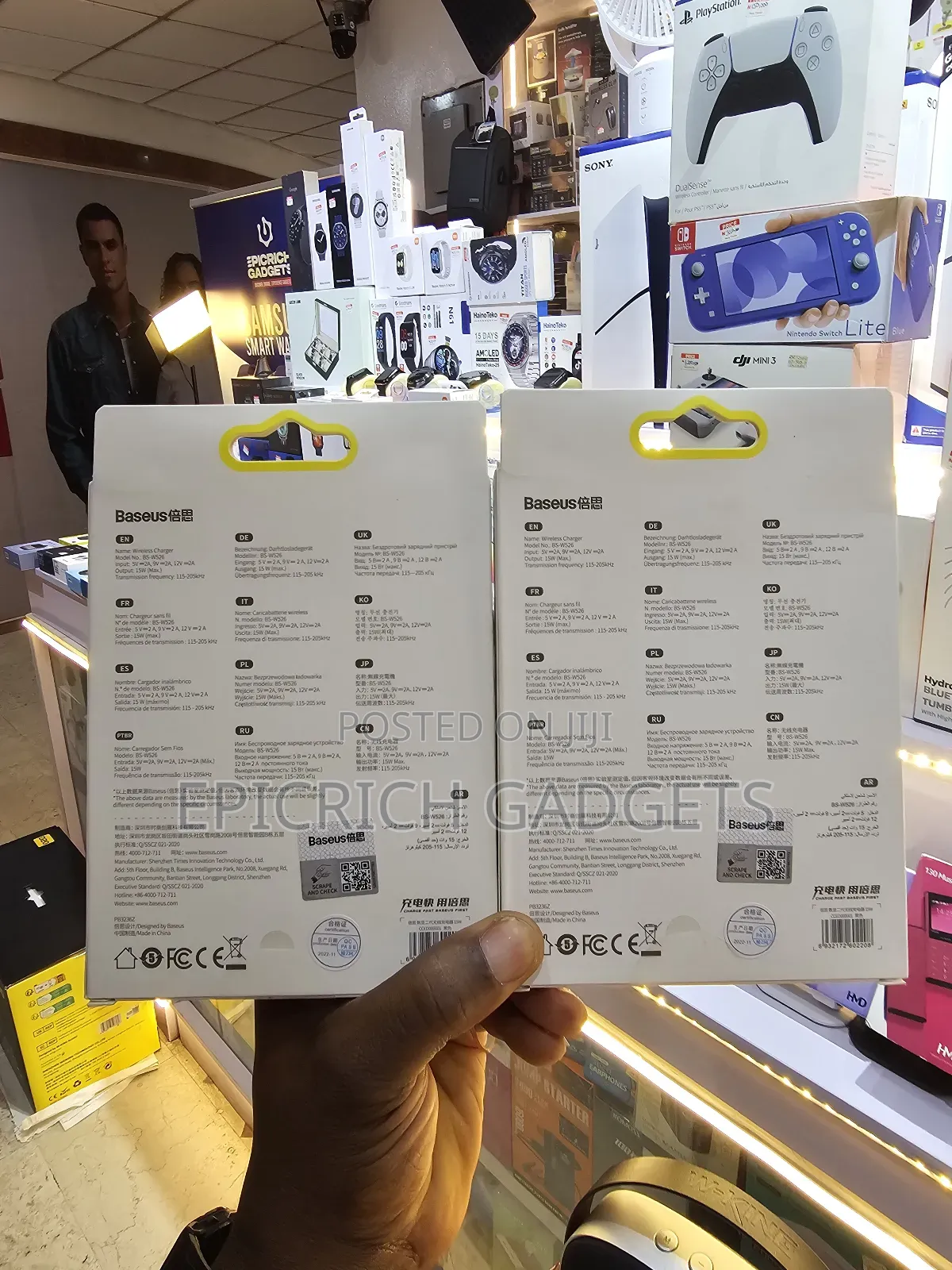 Baseus 15w Wireless Charger Led Display Gen 2 Fast Qi Charging