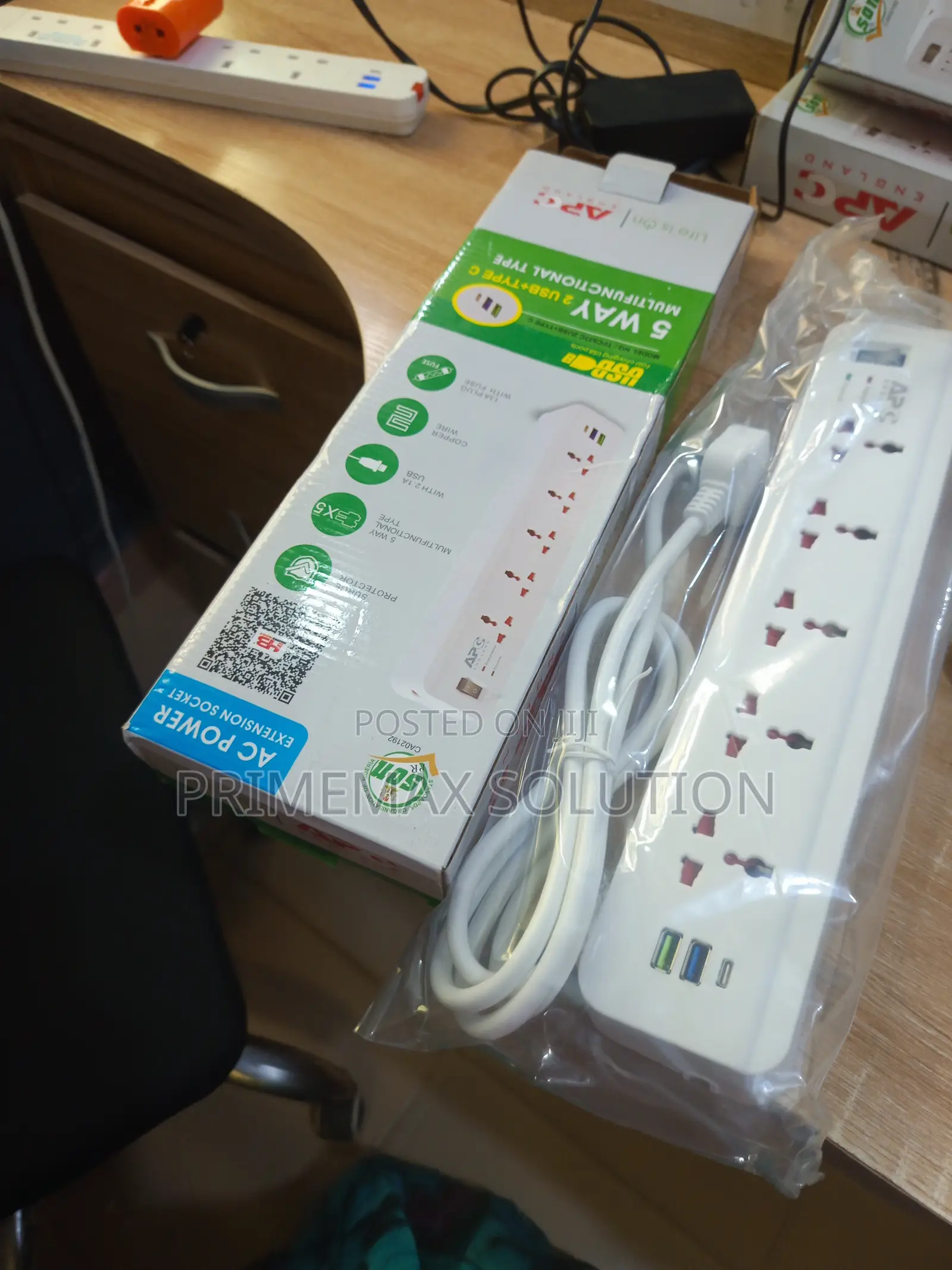 Voltmax 5 Socket All-in-One Extension Box