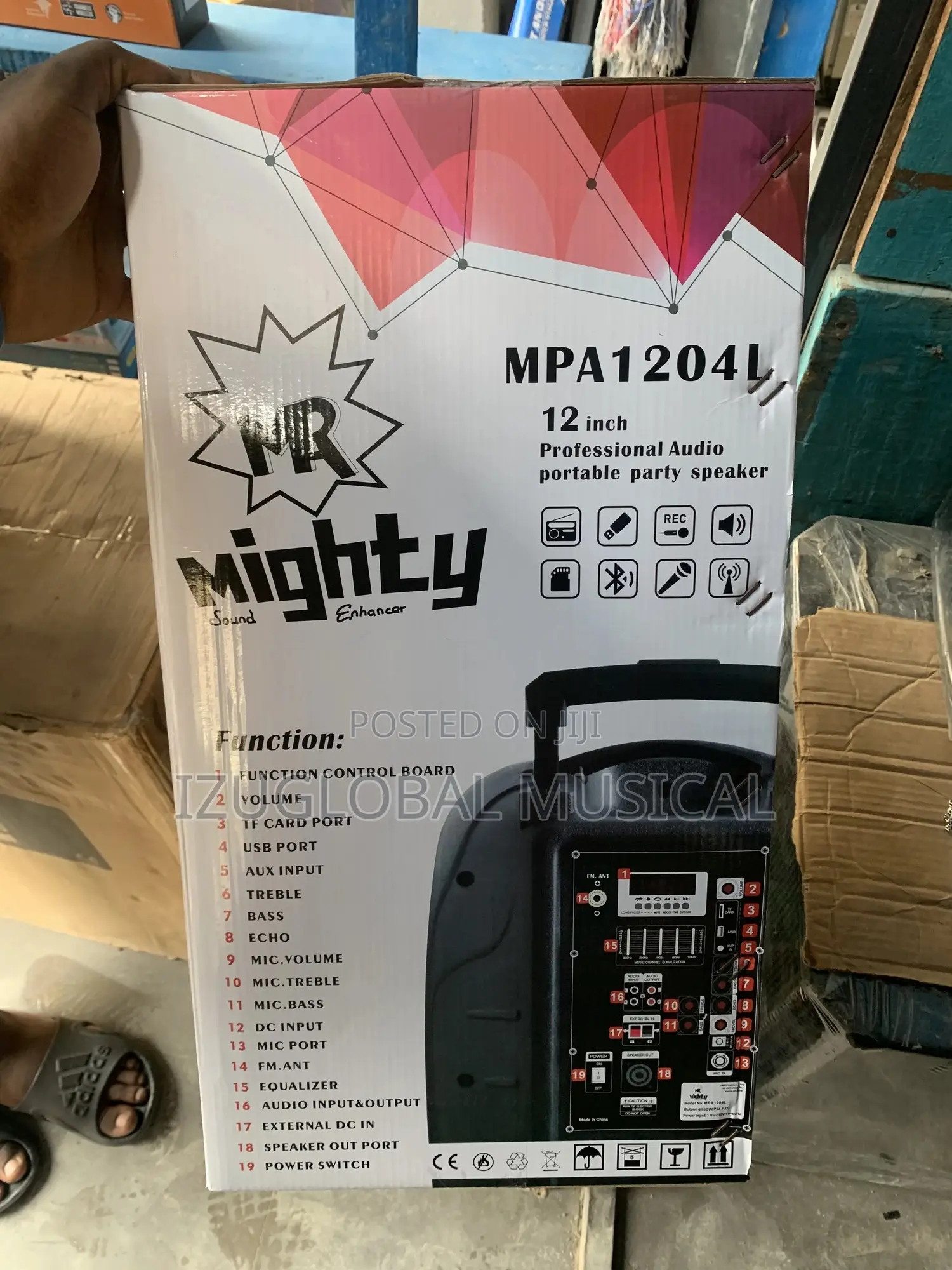 Mighty Pro Audio 12inches Public Address Speaker With 2 Wireless Mic