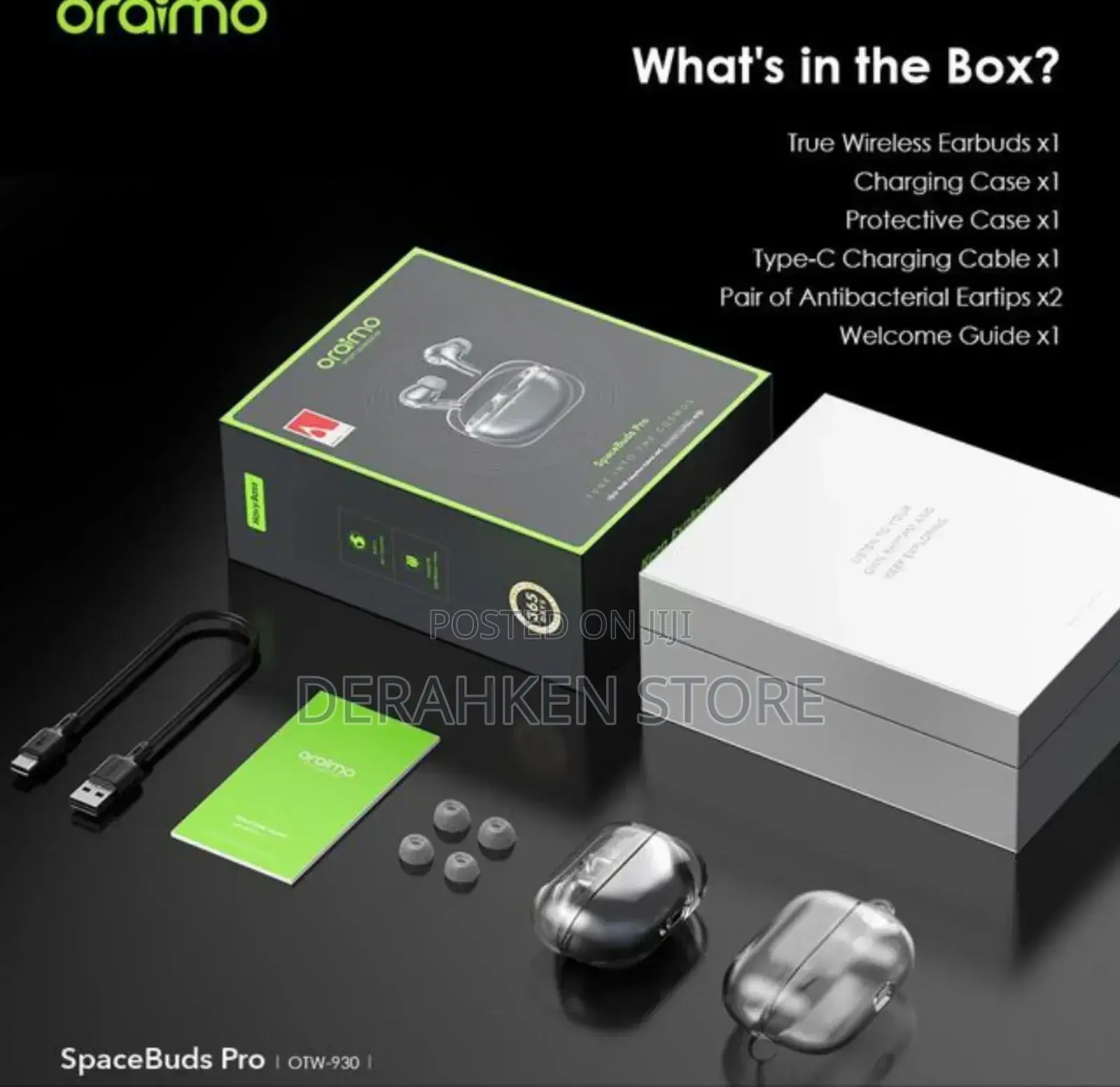 Oraimo Spacebuds Pro True Wireless Bluetooth Earbuds.