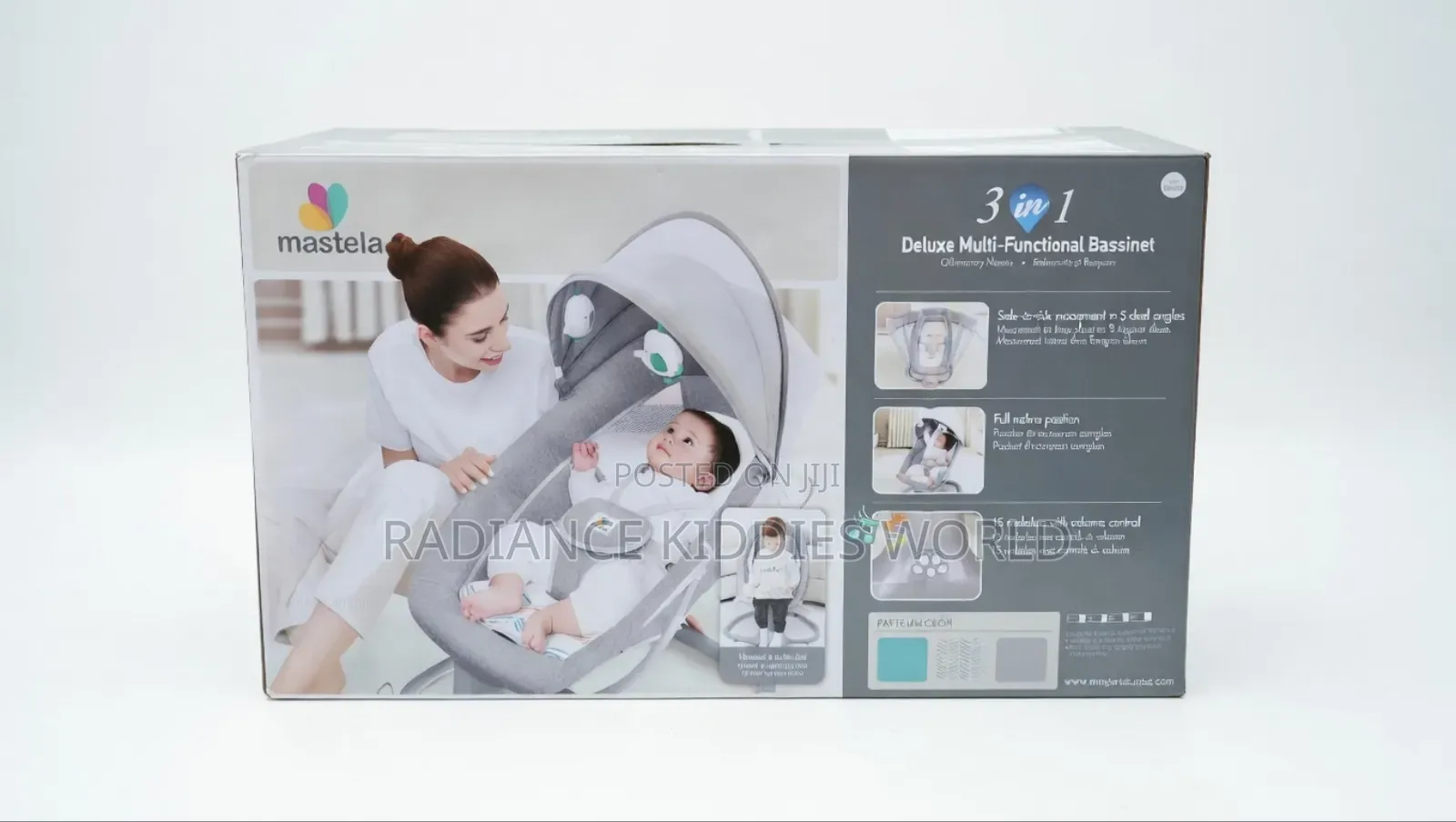 Mastela 3-in-1 Deluxe Multi-Functional Baby Swing and Bassinet