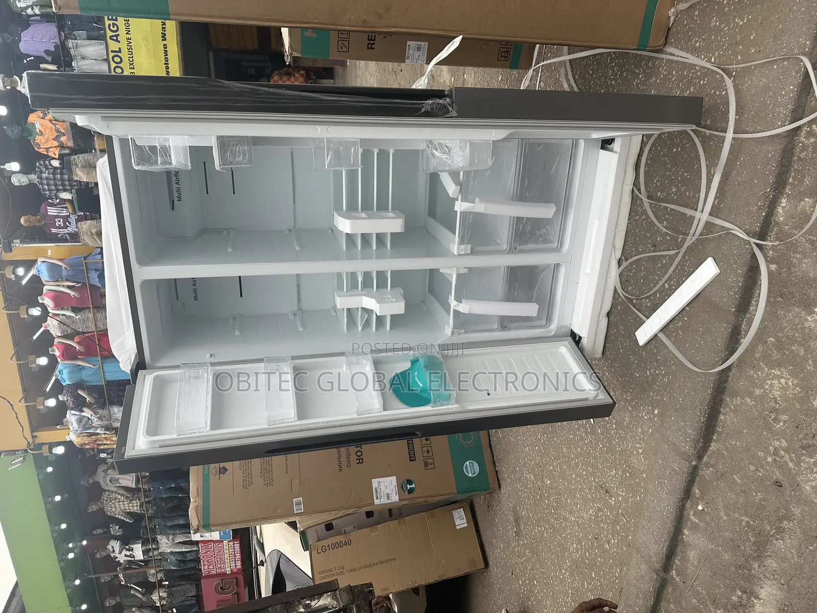 Hisense Side by Side Fridge 514l