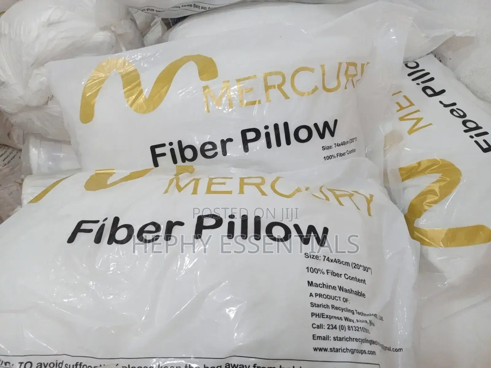 Compressive Quality Fiber Pillows - Soft and Comfortable