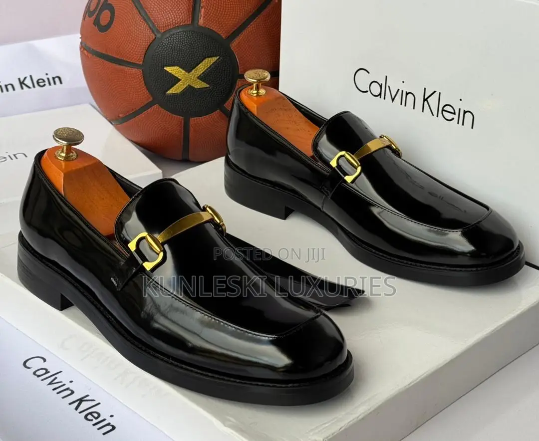 Original Calvin Klein Black Patent Leather Shoe