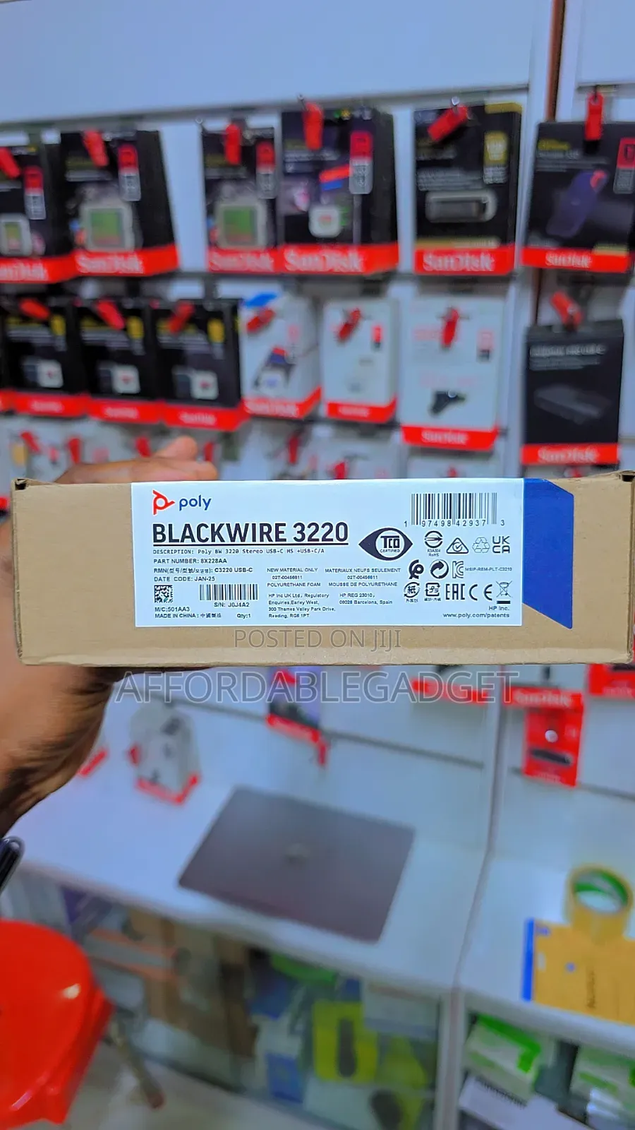 Plantronics Poly Blackwire 3220