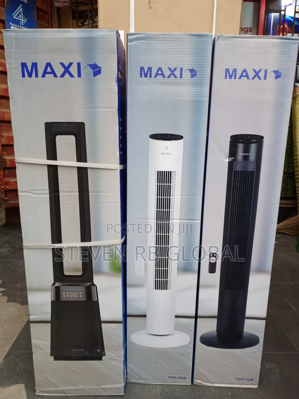 Maxi 40" Tower Fan – White (Fan10-22jr) & Black (Fan10-22jrb)