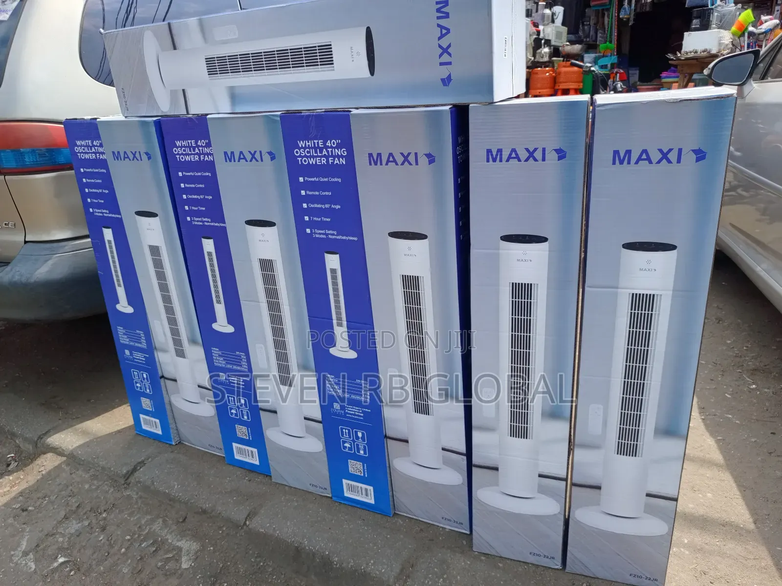 Maxi 40" Tower Fan – White (Fan10-22jr) & Black (Fan10-22jrb)