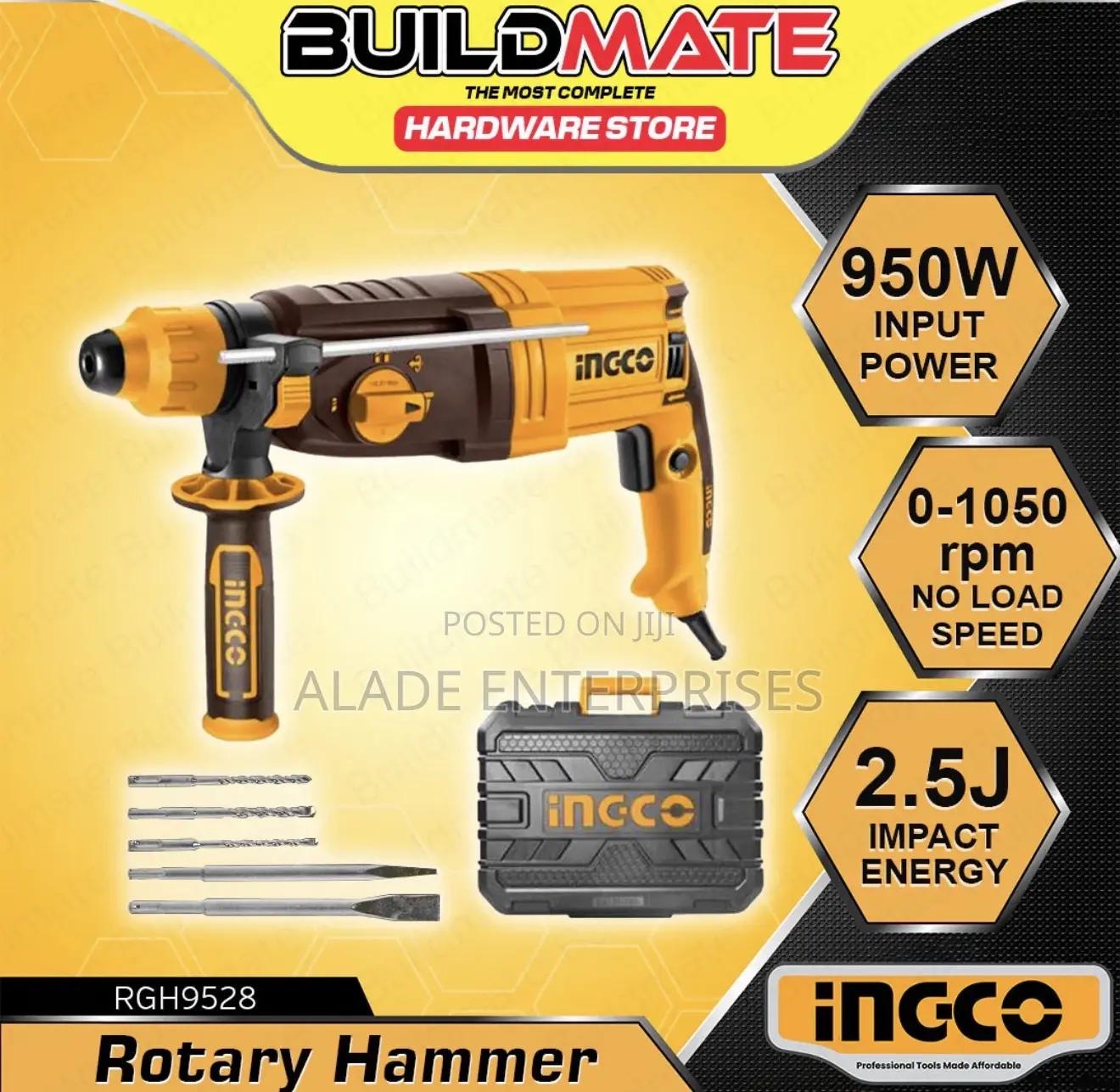 Ingco Electric Rotary Hammer 950w Industrial