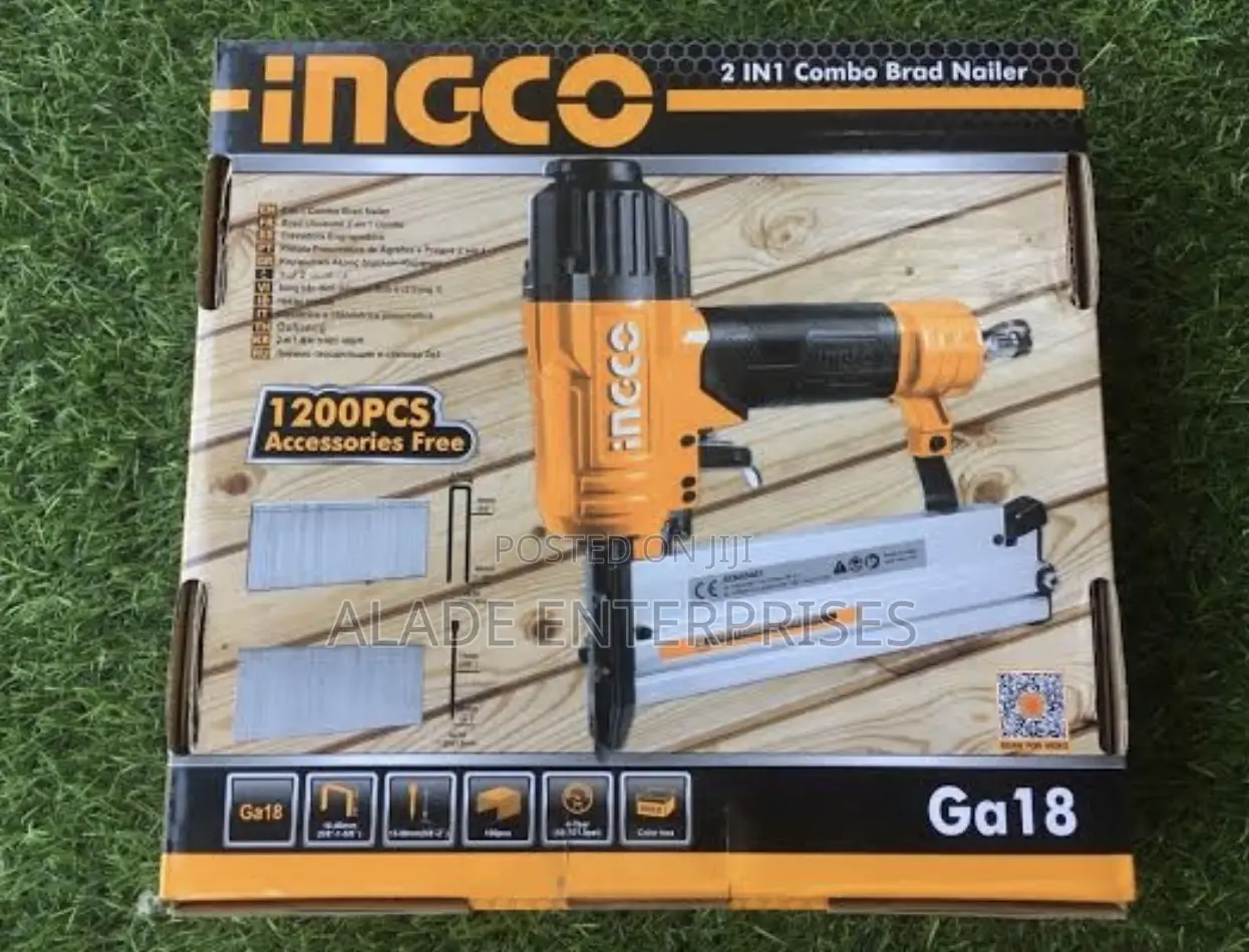 Ingco 2 In 1 Combo Brad Nailer