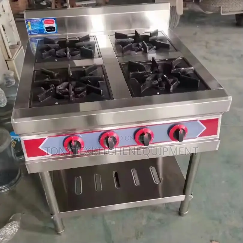 Commercial 4burner Cooker With Red Nub