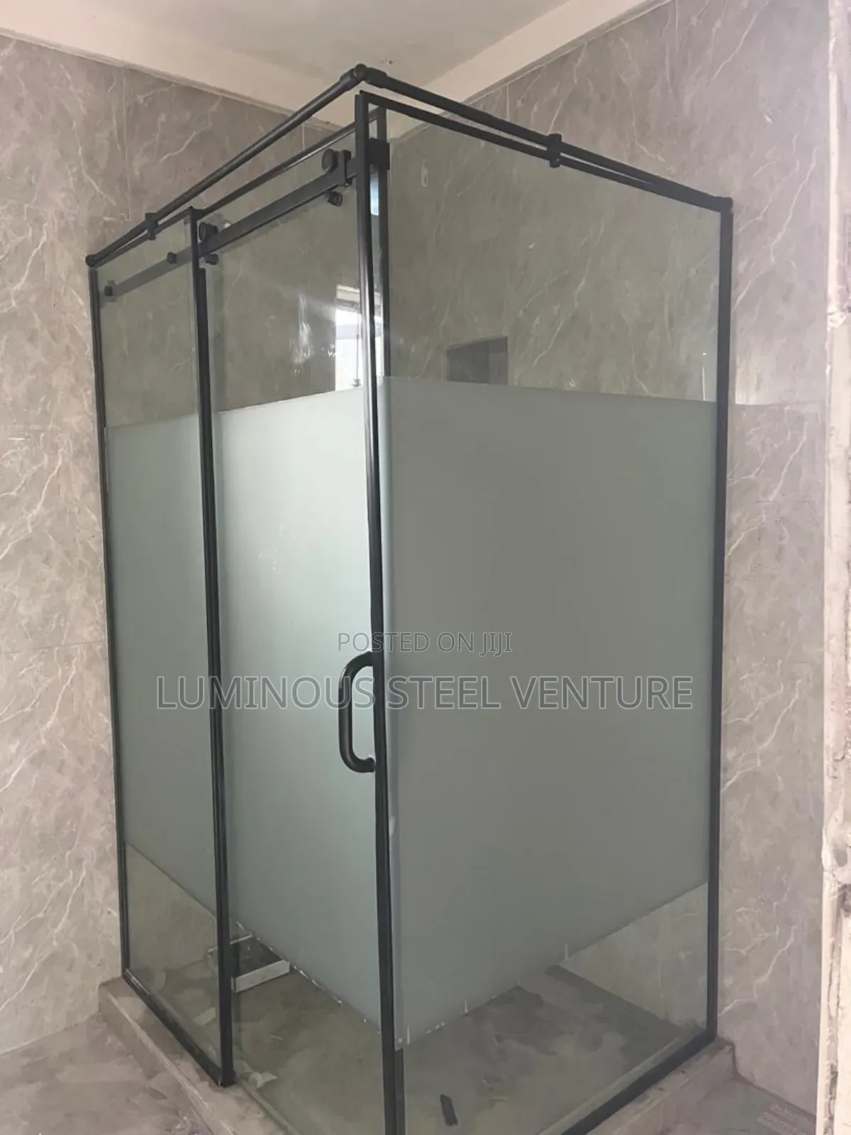 Tampered Glass for Your Shower Cubicle Here Is L Shape Design 