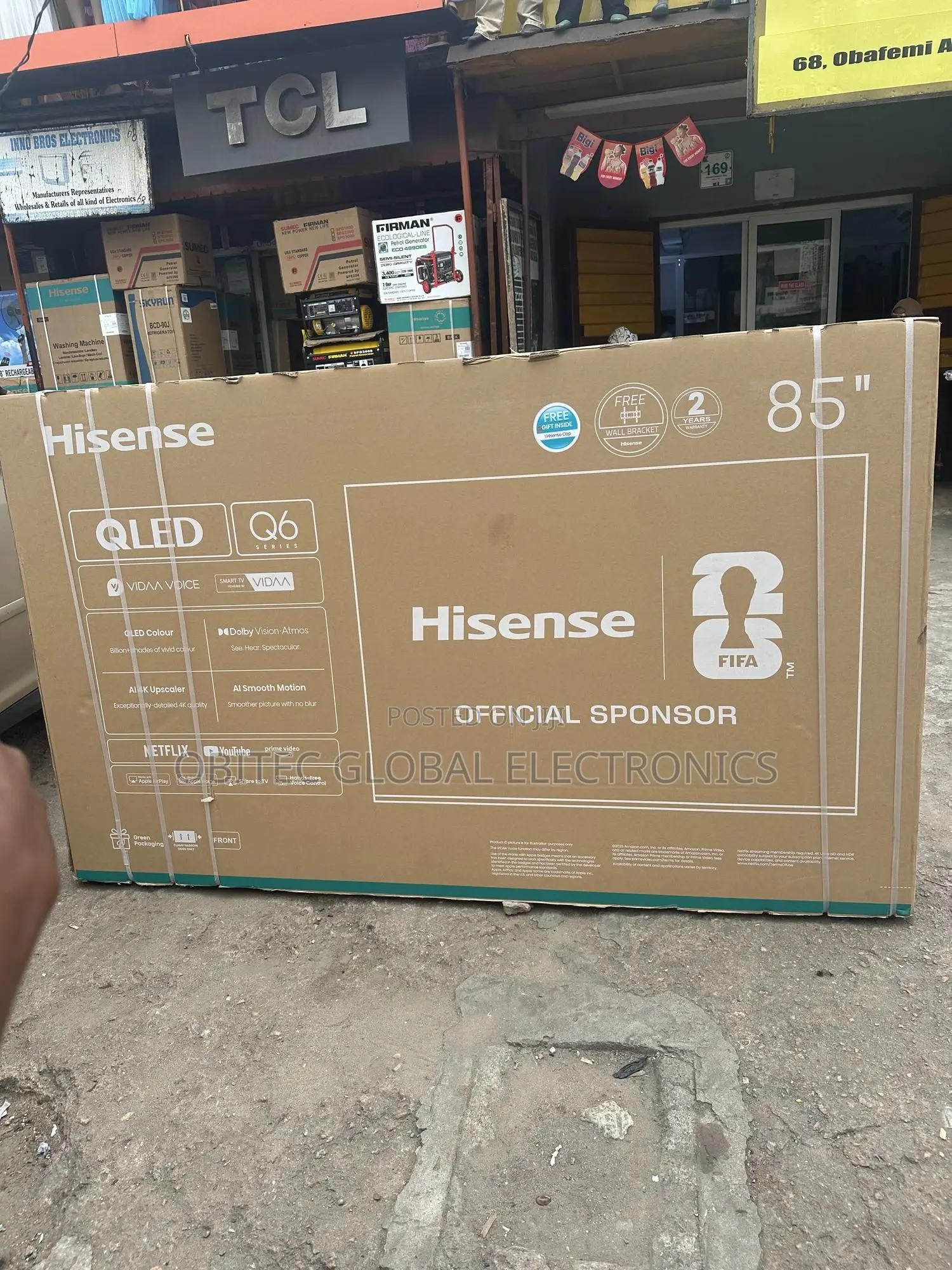 Hisene 85”inches Qled Television