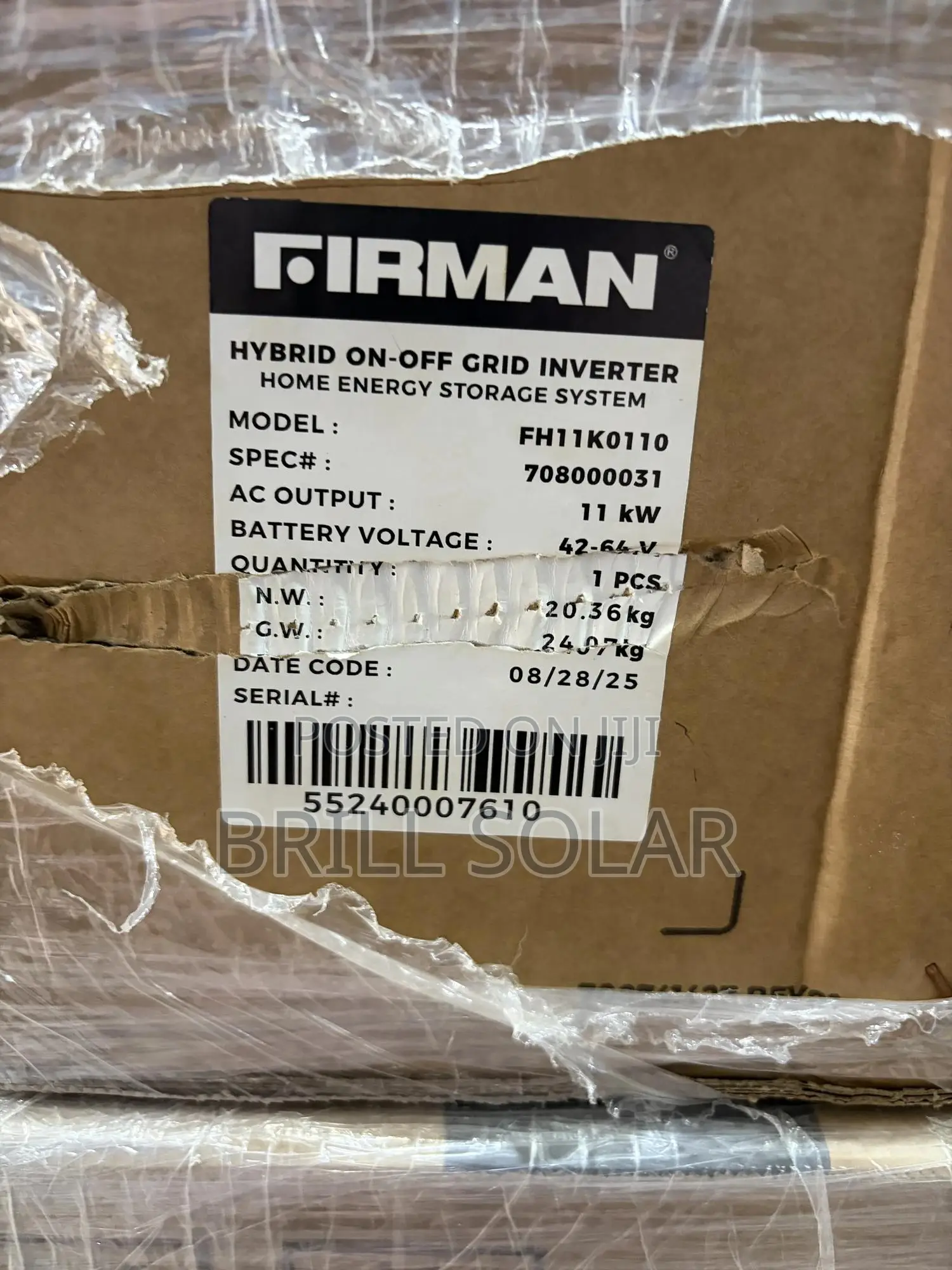 11kva-48v Firman Pure Sine Wave Hybrid Inverter