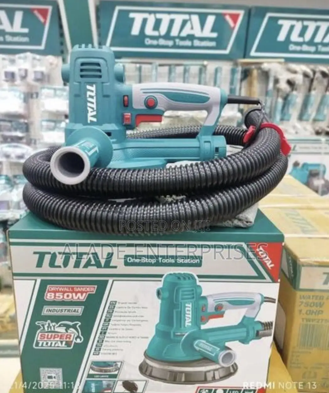 Total Electric Drywall Sander 850w With Hose And Led Light