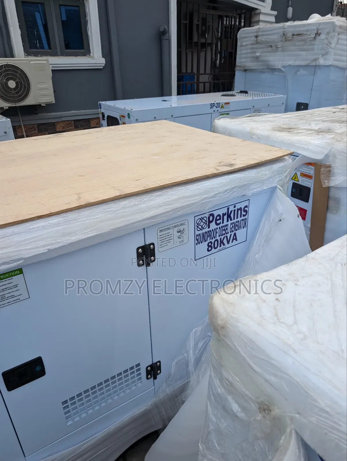 Sp80kva Brand New Perkins Diesel Soundproof Generator 2years Wty