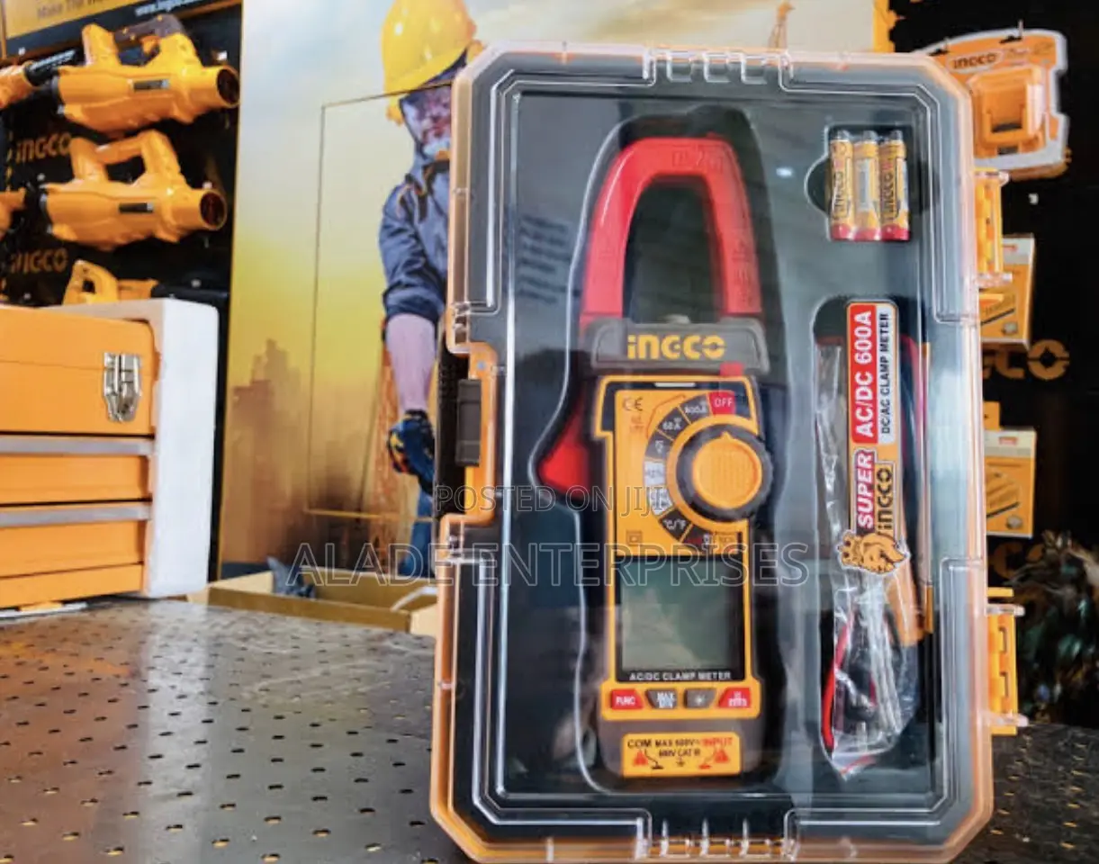 Ingco Dc/Ac Clamp Meter 600a 6000 Counts