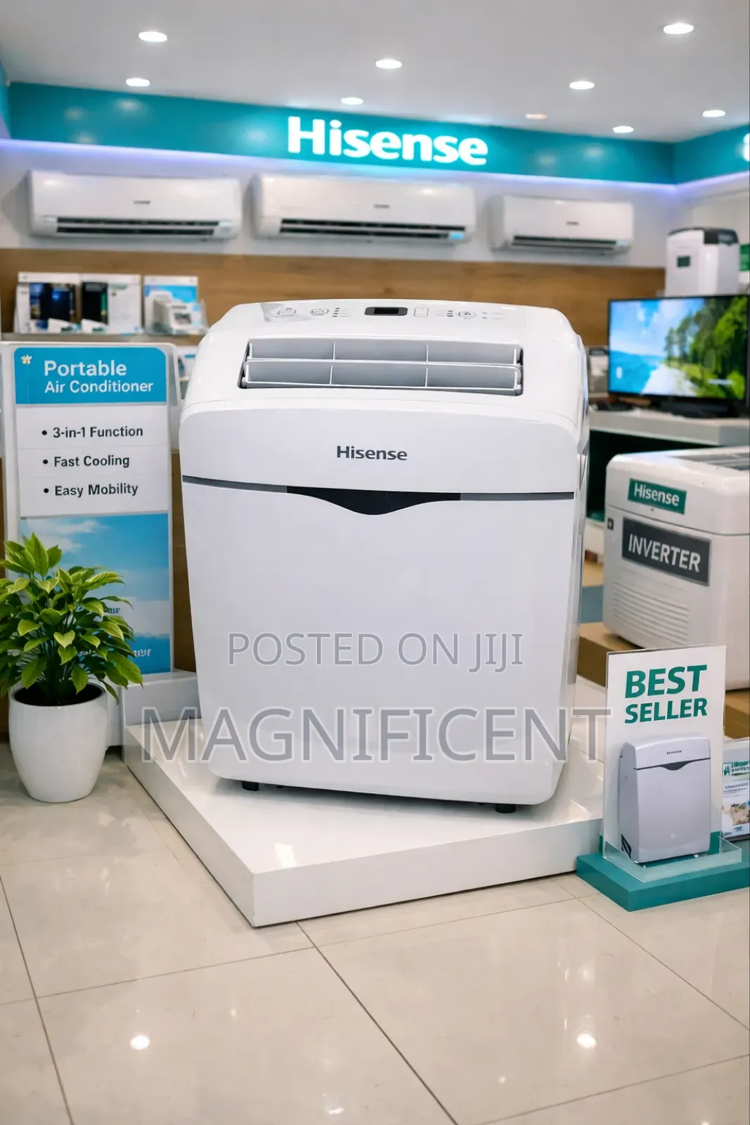 Hisense Portable Air Conditioner Ap12h1 Fast Cooling 3in1mobile Ac Uni