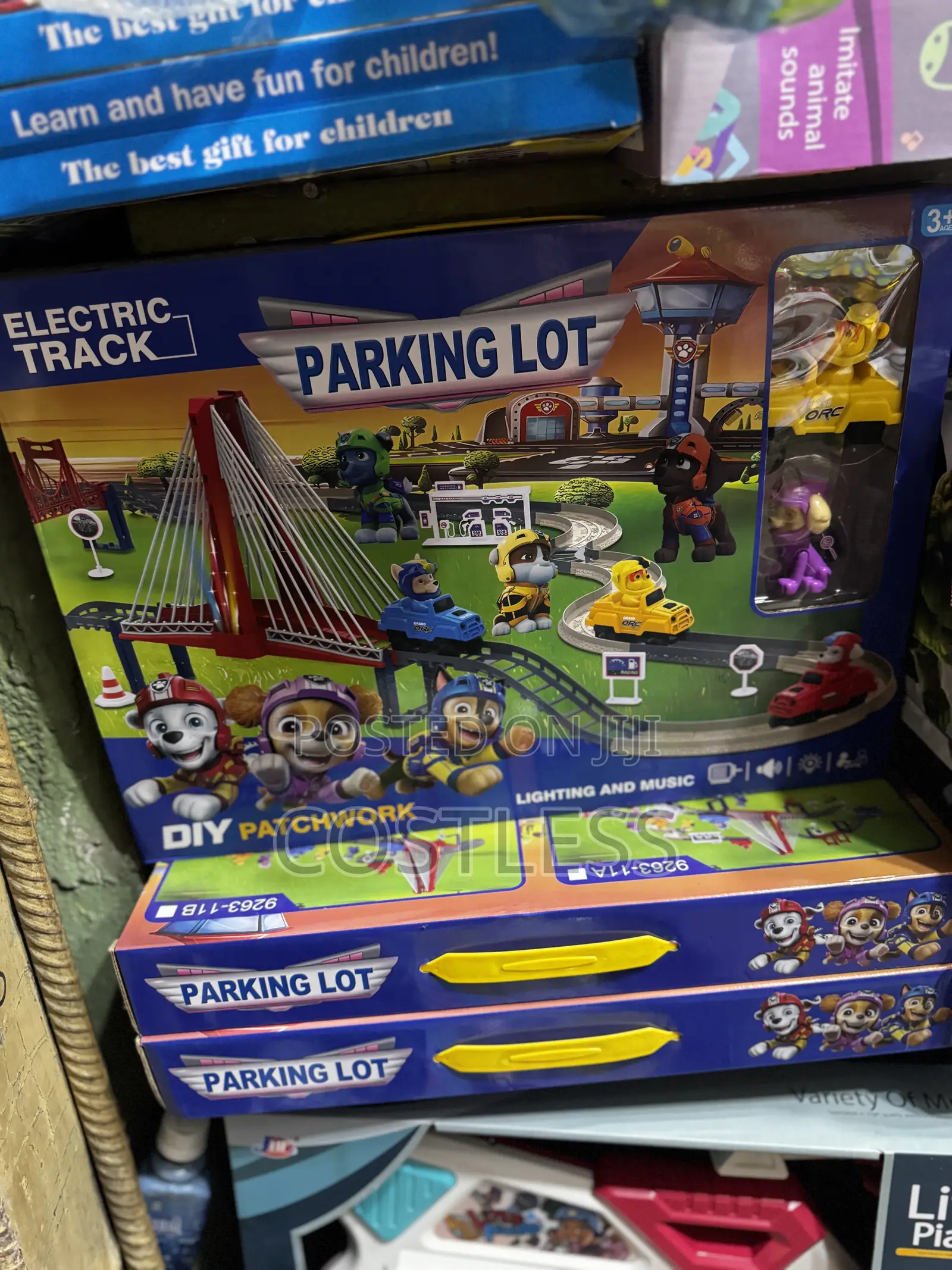 Rail Car Puzzle Race Track Car Play Set