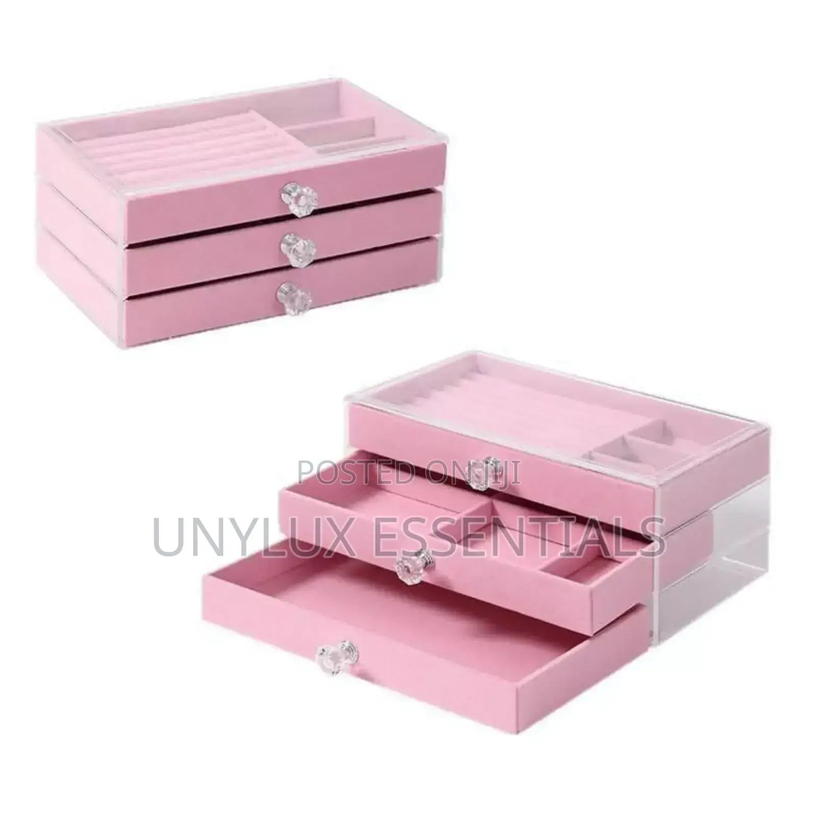 3 Layer Multifunctional Acrylic Jewellery Box