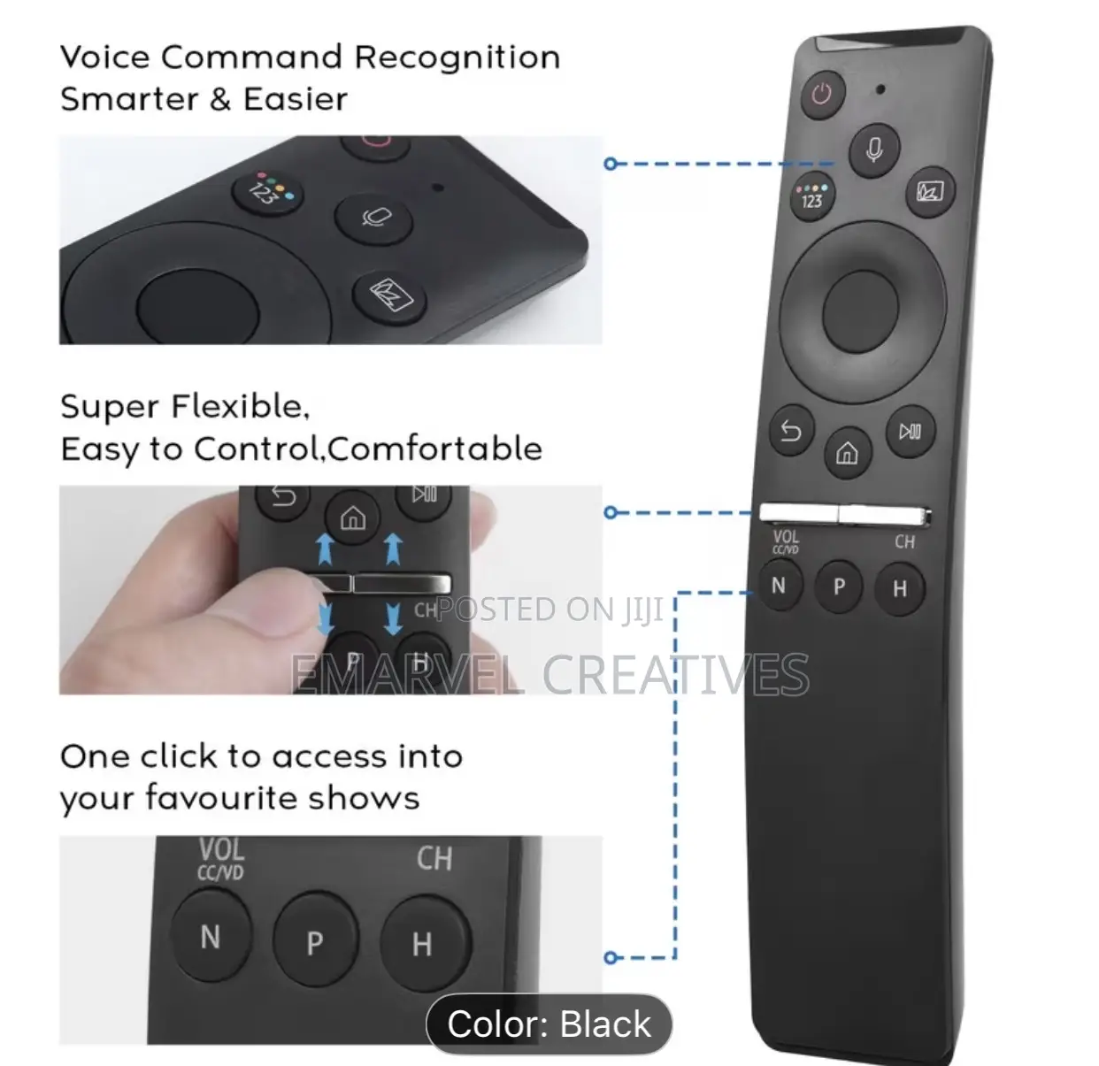 Bn59-01312a Replacement Voice Remote for Samsung Tv-Remote Control