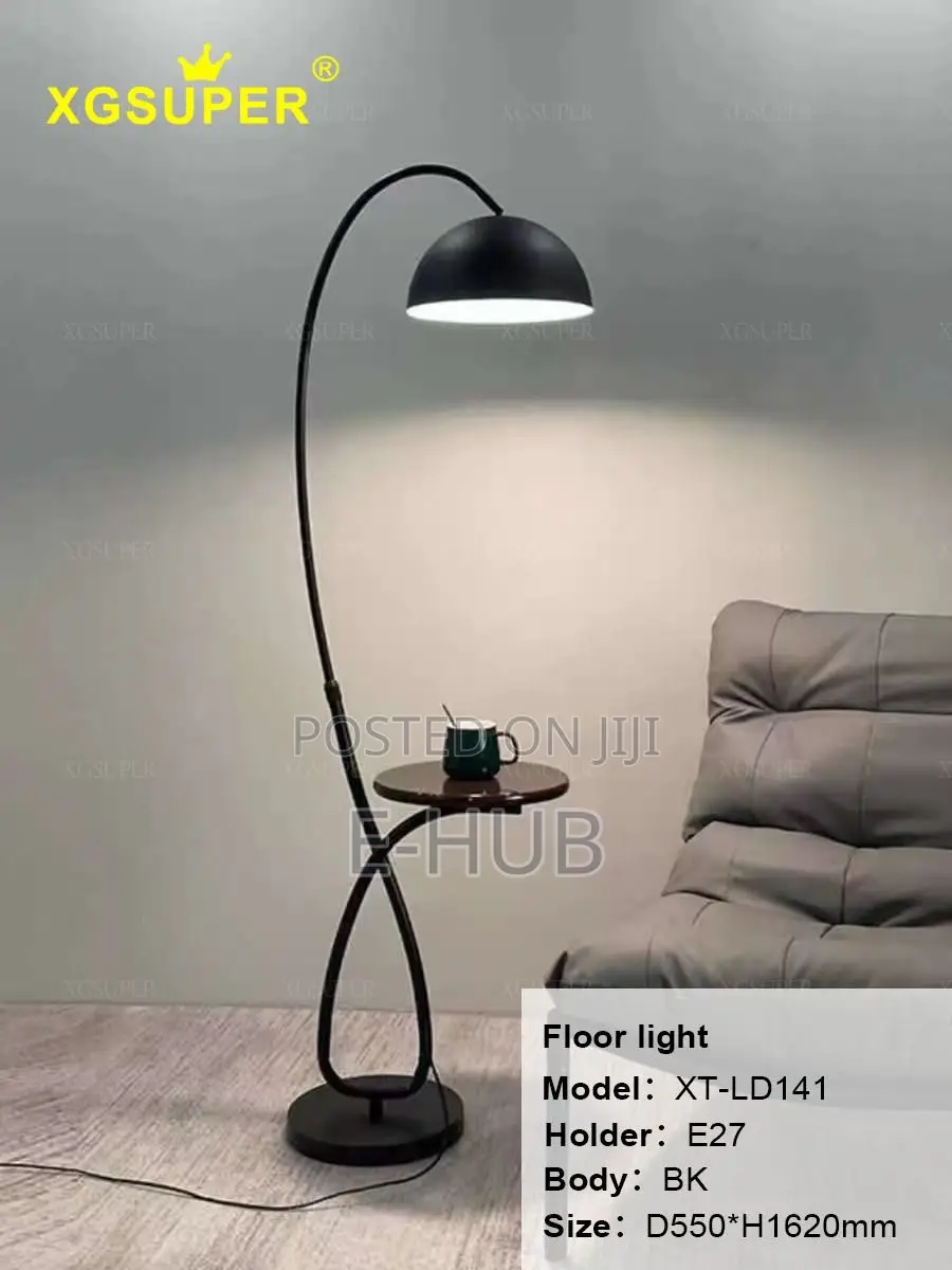 Standing Floor Lamp With Table