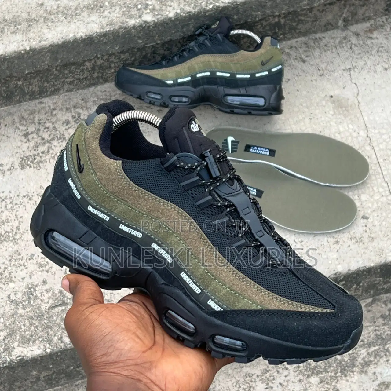 Original Undefeated X Nike Air Max 95 Sp Medium Olive Sneakers