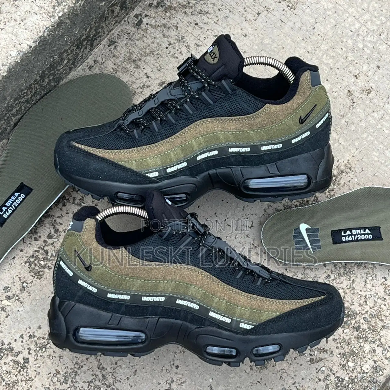 Original Undefeated X Nike Air Max 95 Sp Medium Olive Sneakers