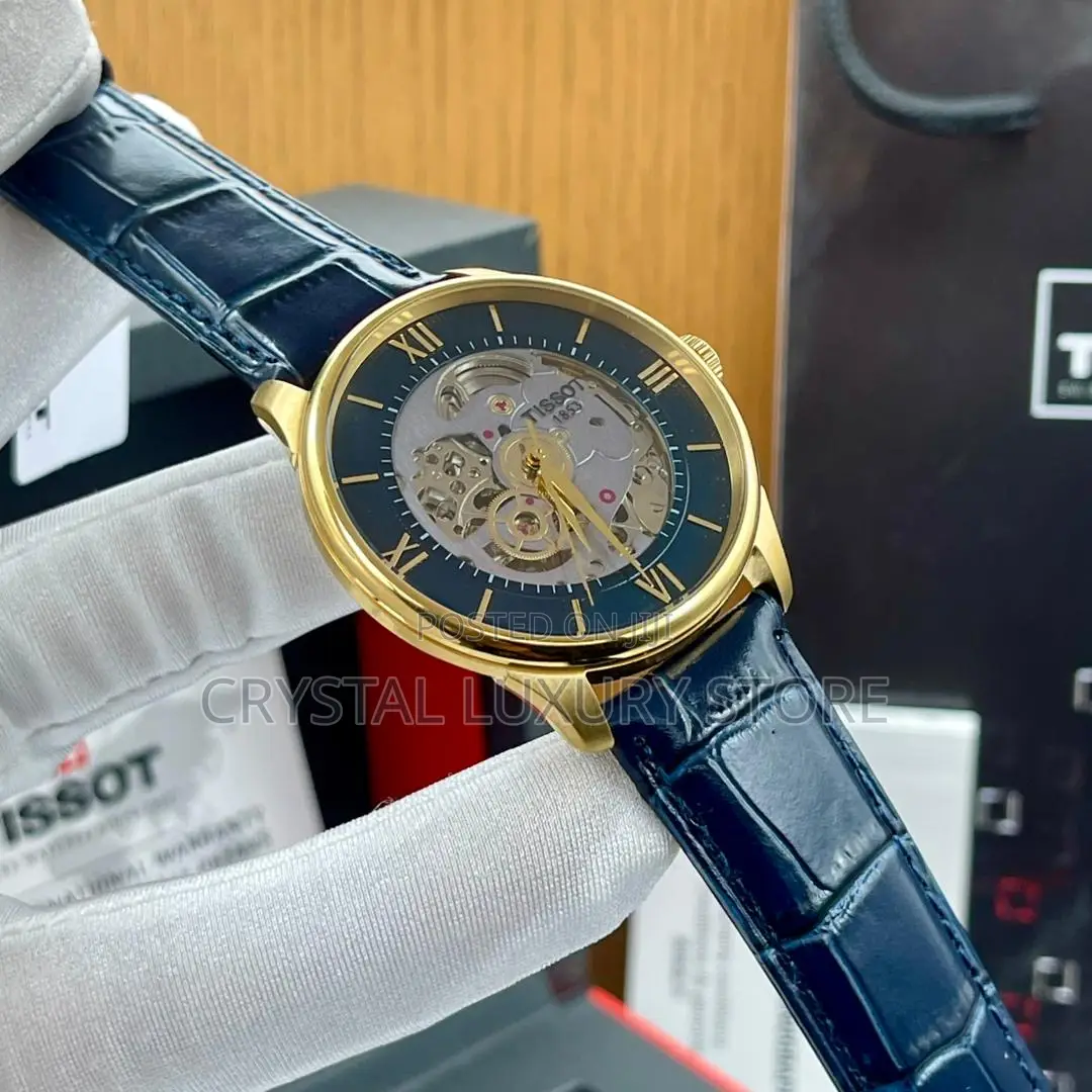Tissot Quality Luxury Men Genuine Leather Chronograph Wristwatch