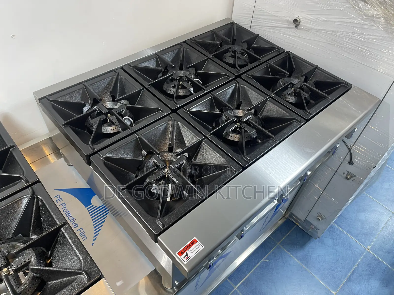 6 Burners Counter Top Gas Cooking Range