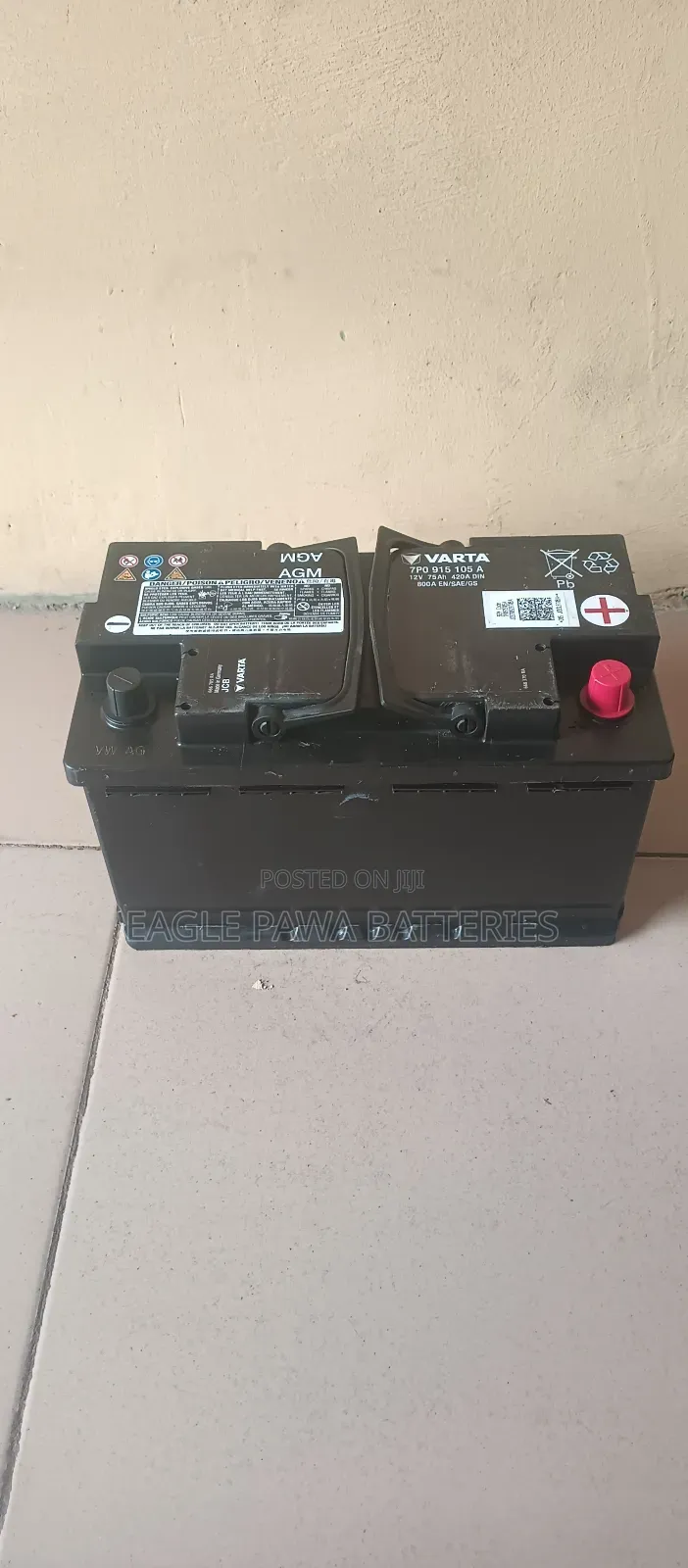 Varta Agm Battery 75ah