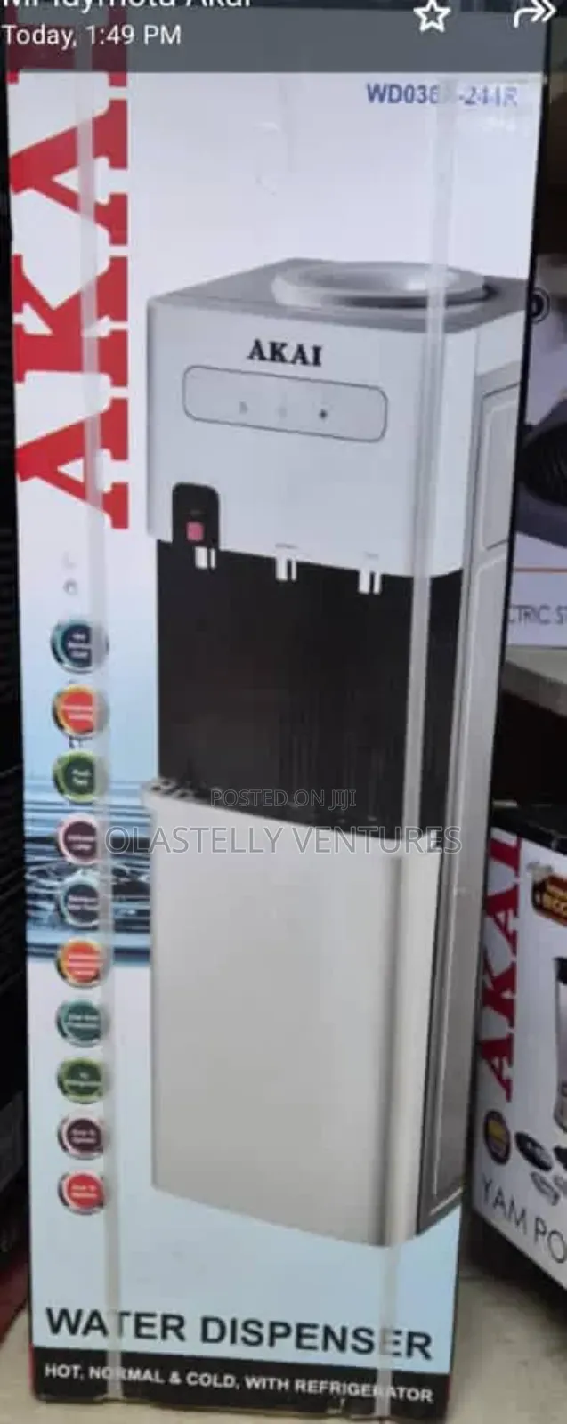 Water Dispenser Three Tap With Fridge Akai Chi