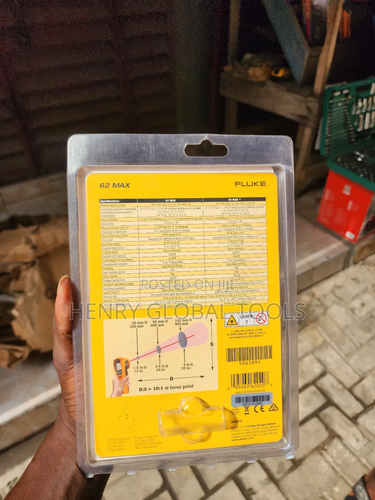 62max Fluke Infrared Thermometer