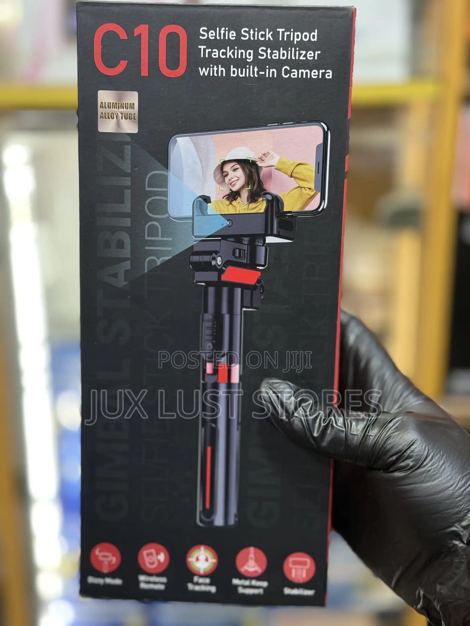 C10 Selfie Gimbal With Ai Tracker..