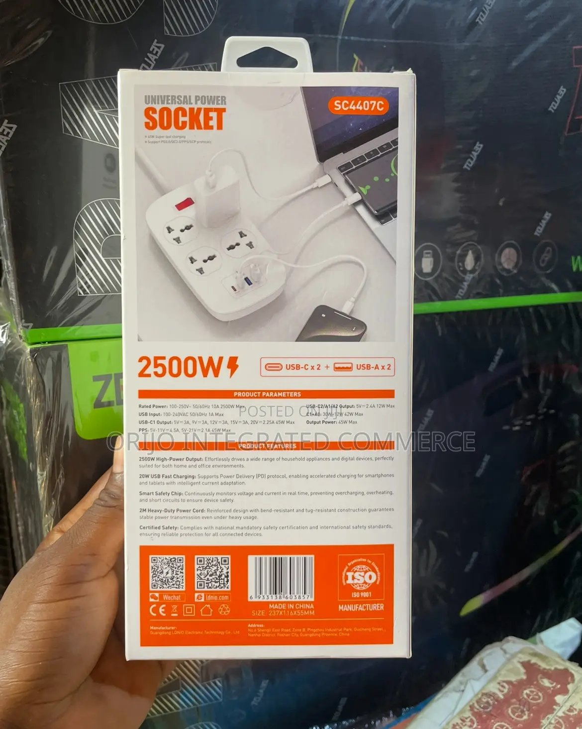 Universal Power Socket 45w Super Fast Charging Sc4407c
