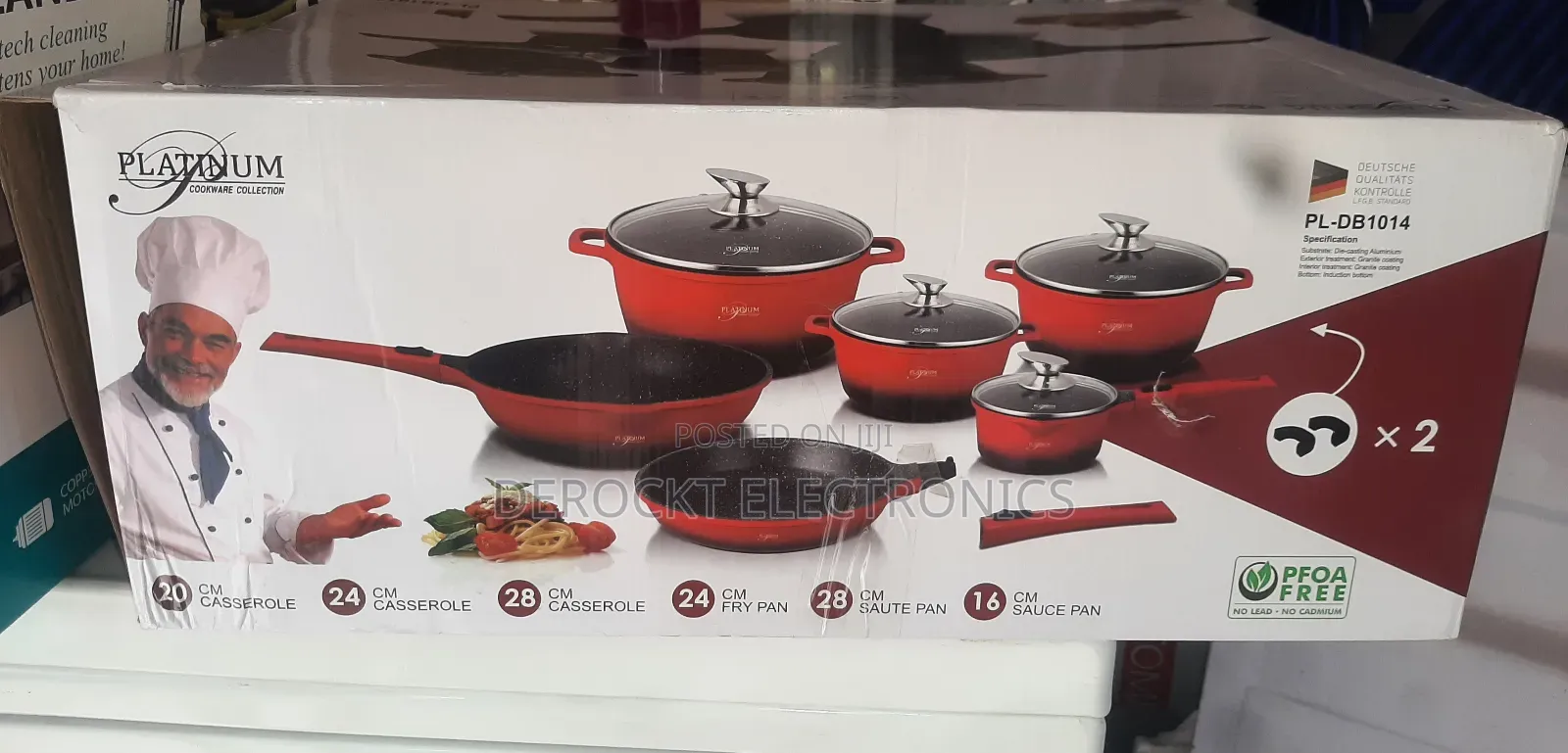 Platinum 10in1 Quality Cookware Set