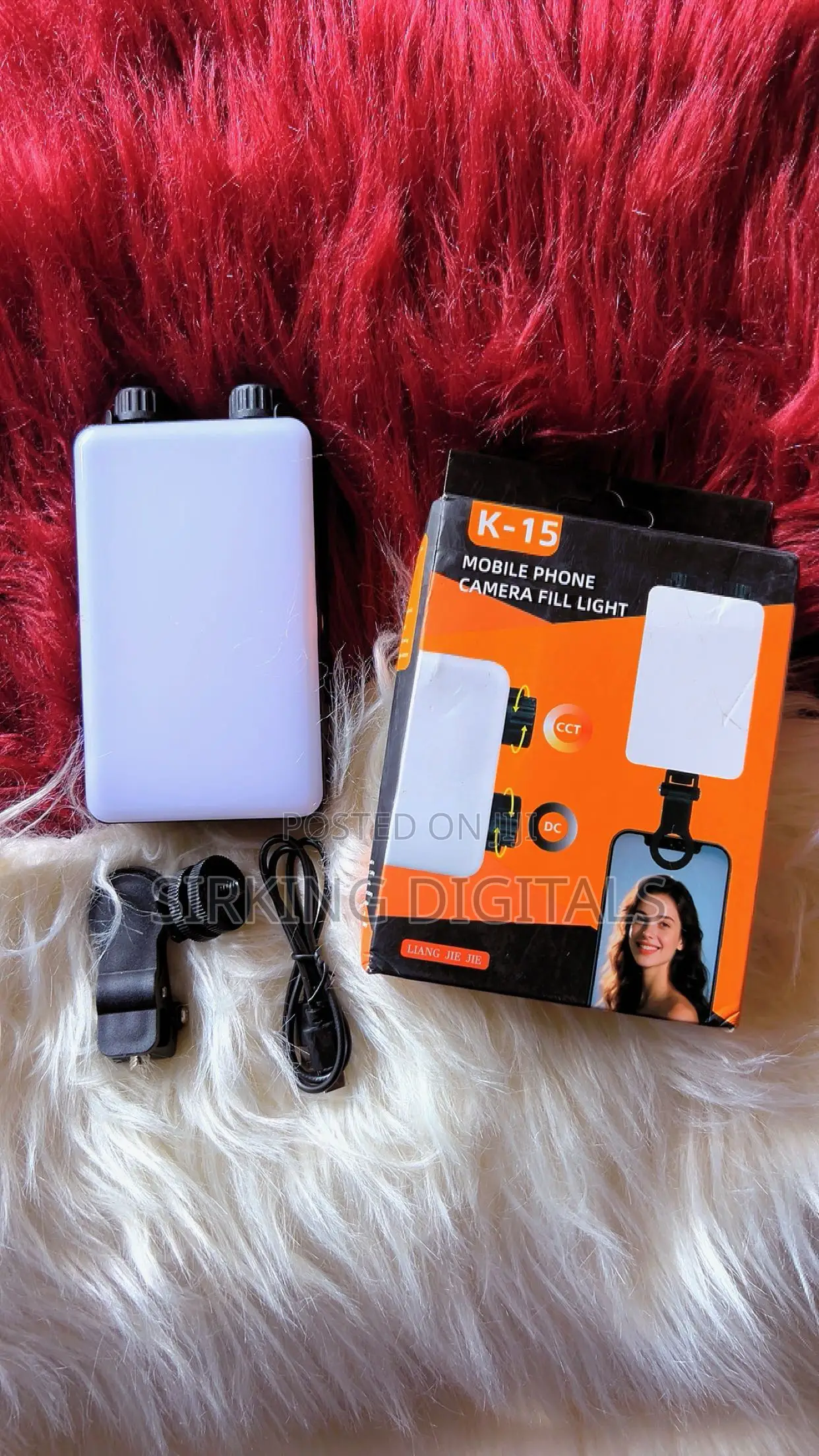 K-15 Mobile Phone Live Streaming Computer Video RGB Flash Light