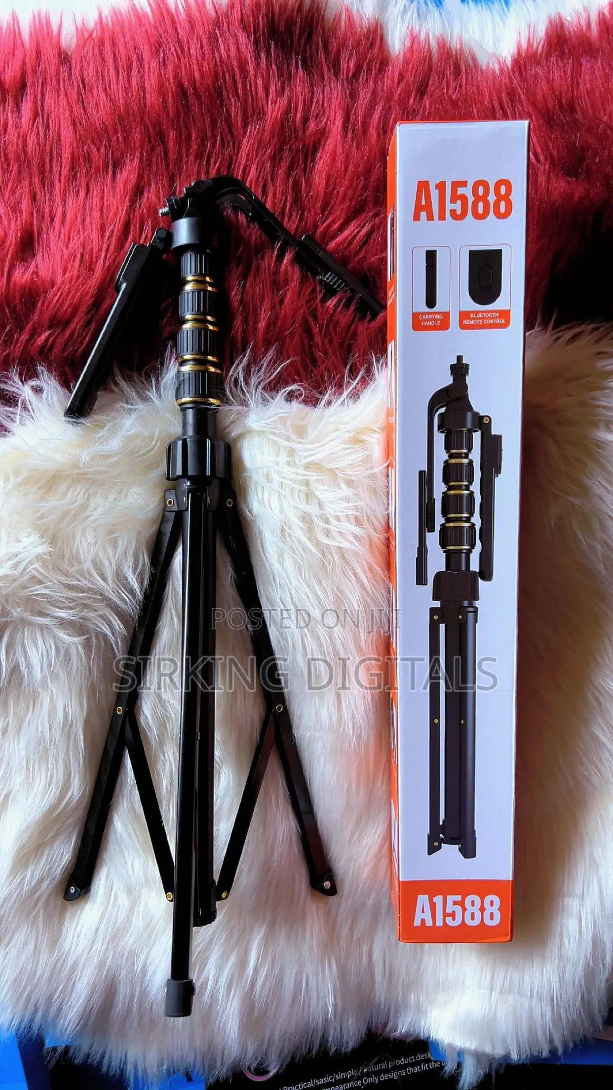 A1588 Long Tripod Stand for Phones With Bluethooth Remote- Stand