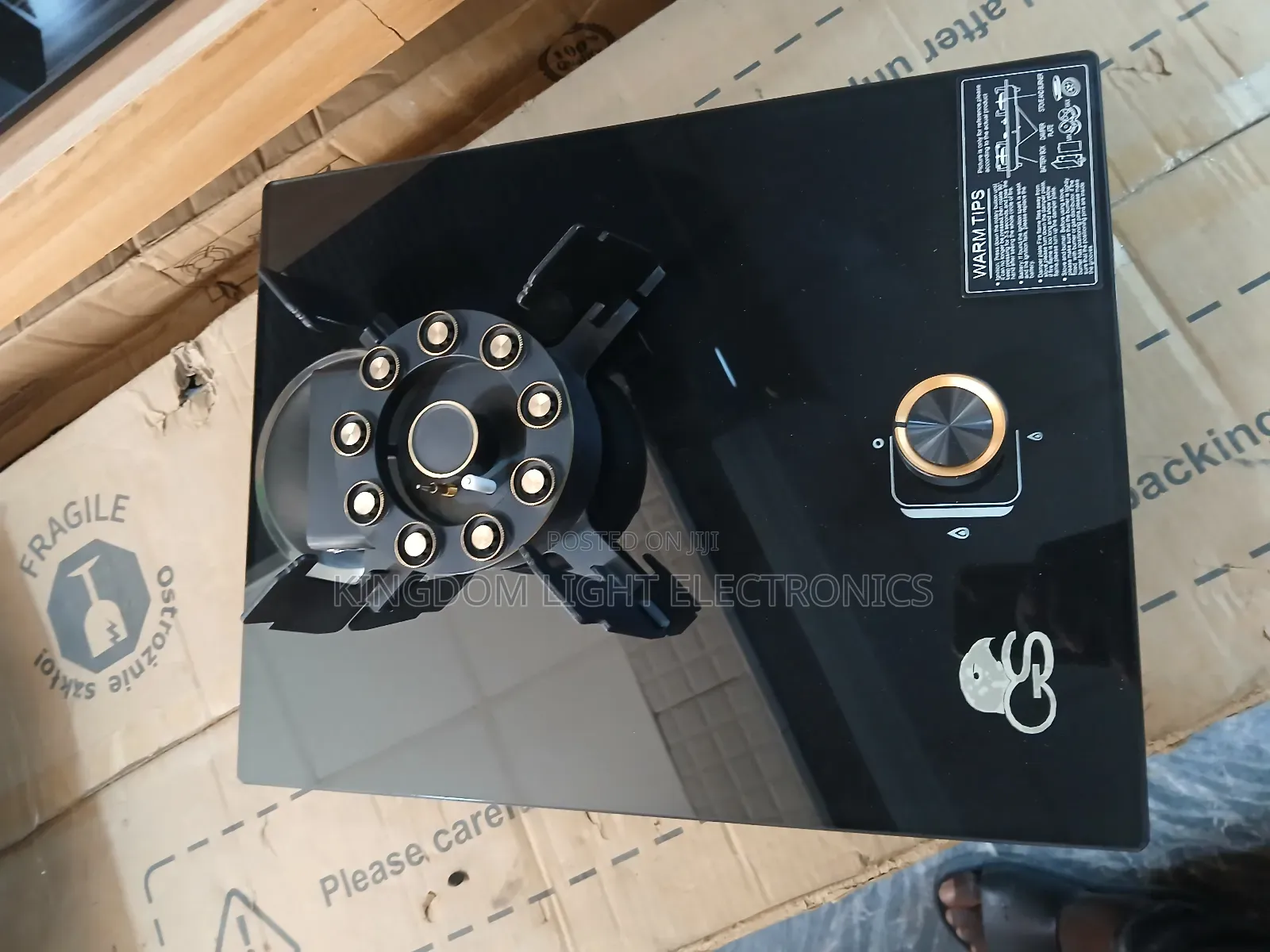 Gs Luxury Inbuilt 1 Burner Flip-Up Gas Cooker 100% Copper Copper