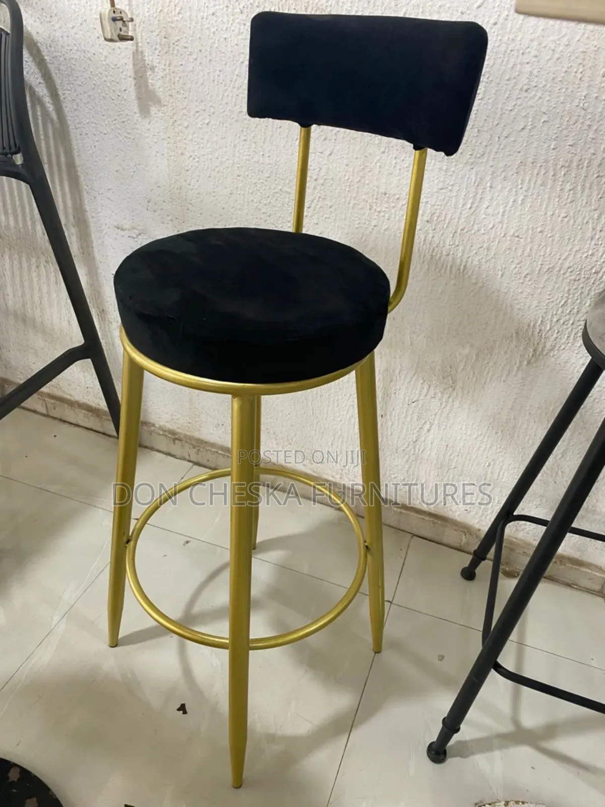 Gold Leg Bar Stool