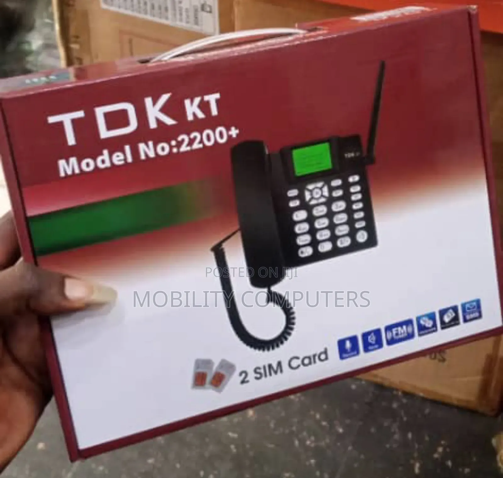 TDK Landline Telephone Model 2200 Dual Sim