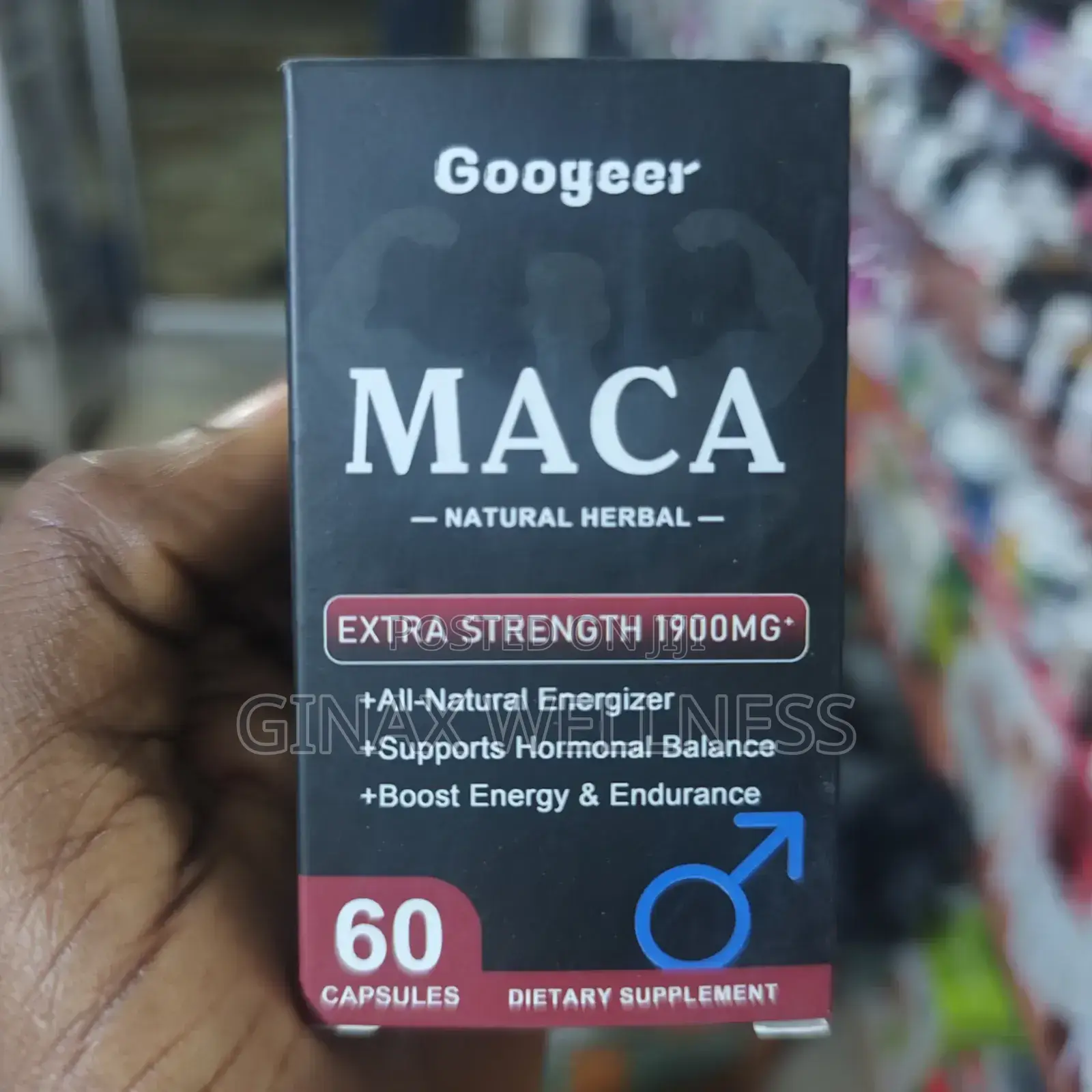 Googeer Maca Capsules For Extra Strength And Sexual Energy (1900mg)