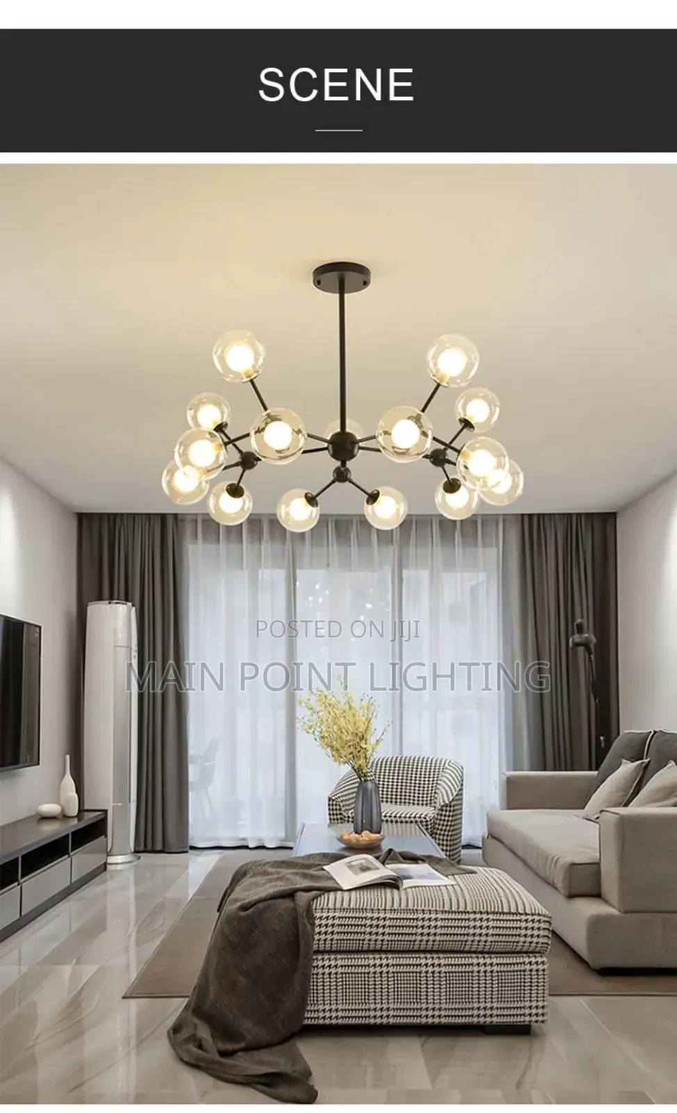 Modern Glass Chandelier