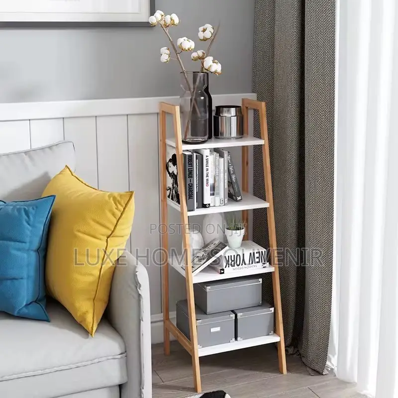 Bamboo Living Room Shelves