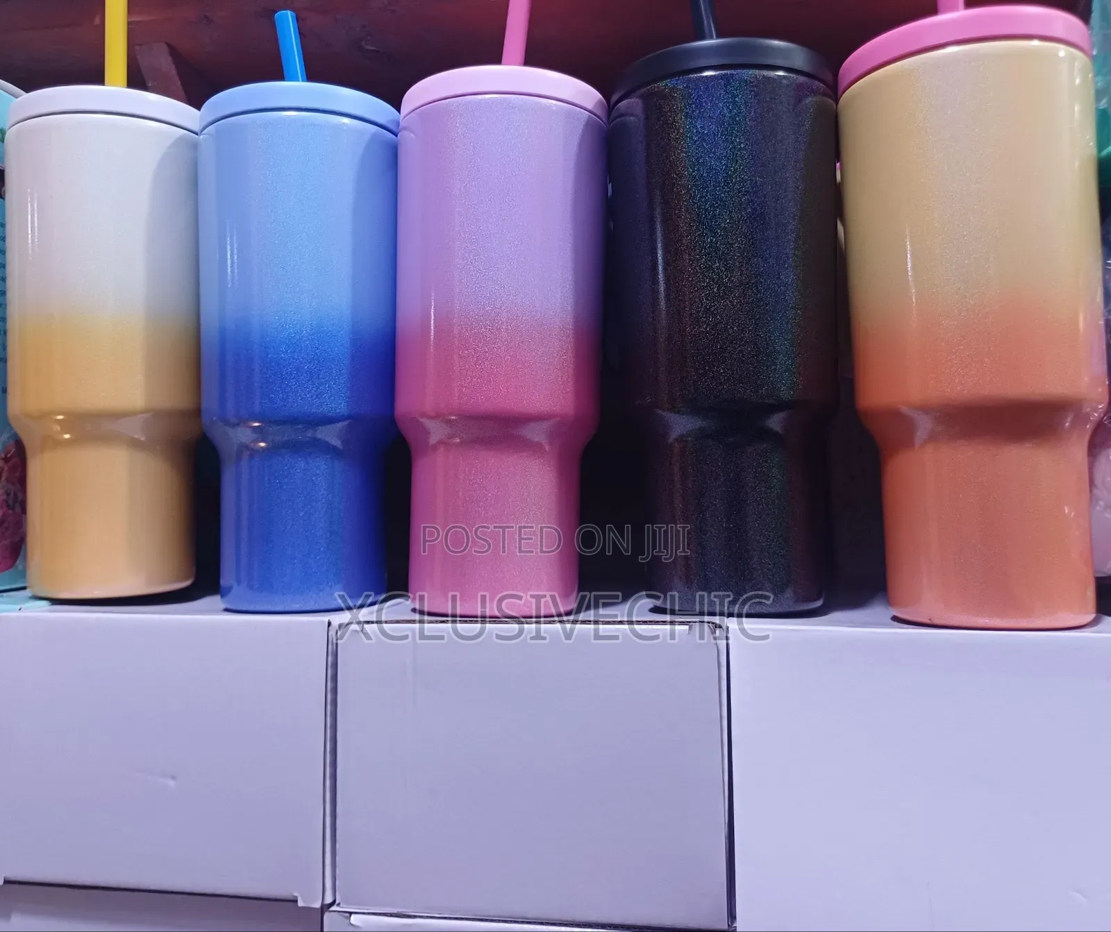 40oz 2 Colours Vacuum Cup With Straw