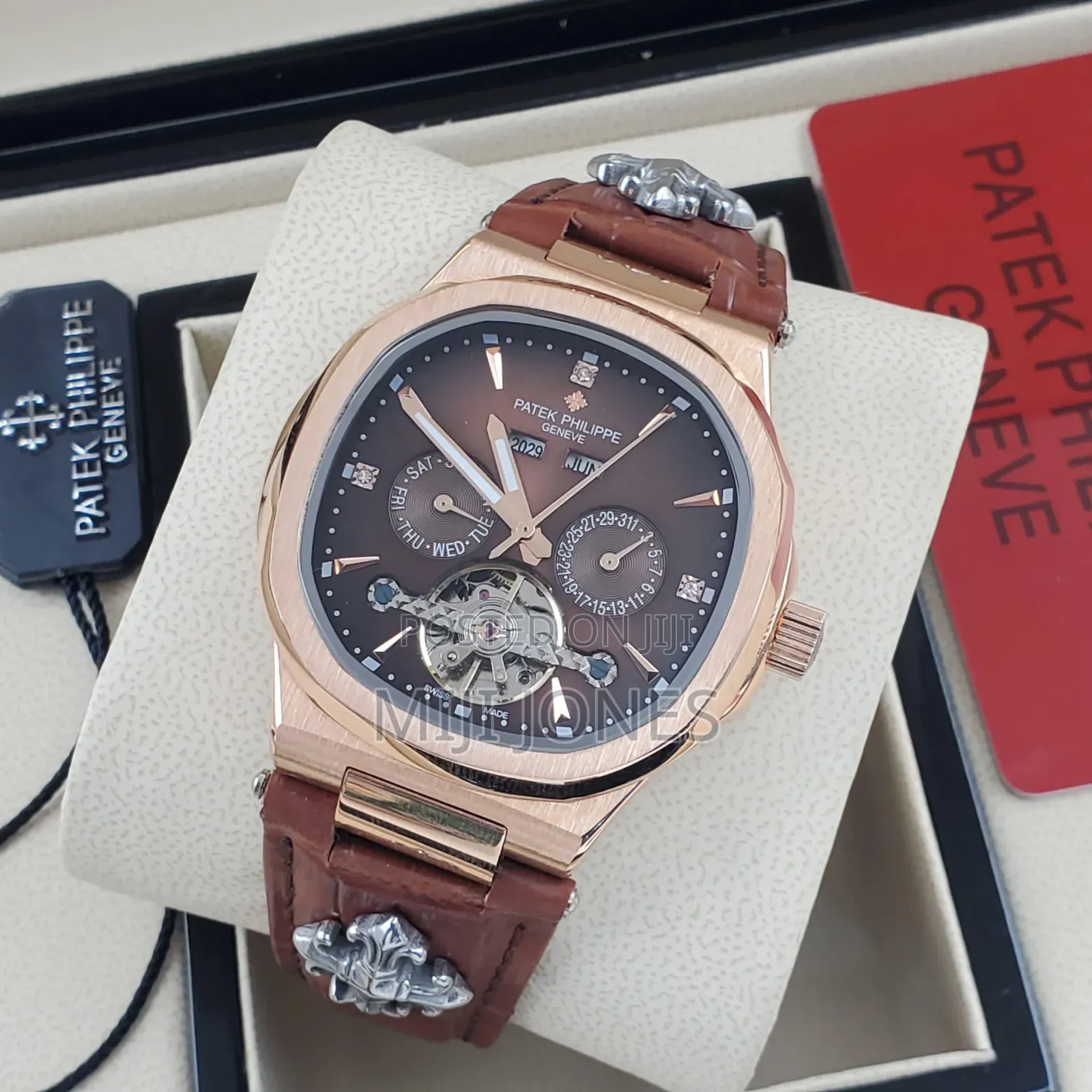 . *Luxury Replica Patek Philippe Automatic Leather Watch For Men*
