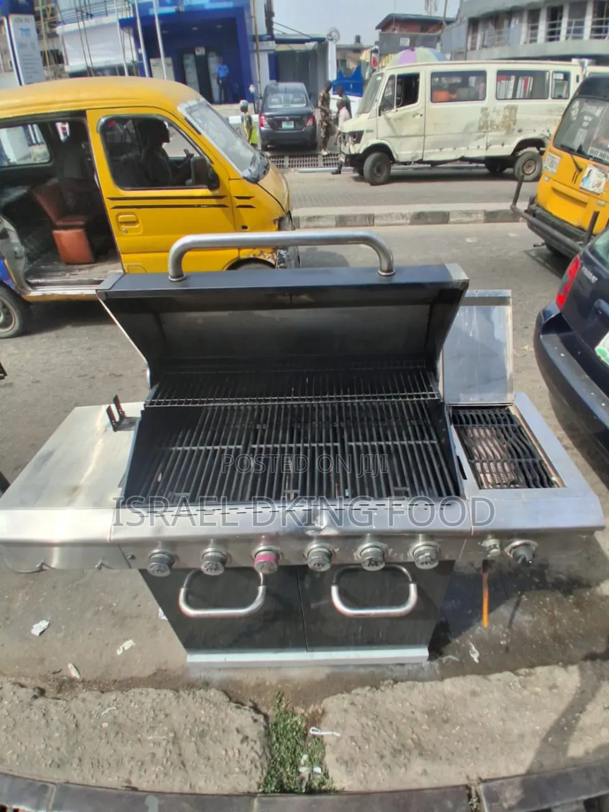 7 Burner Stainless Steel Industry Gas Barbecue Machine